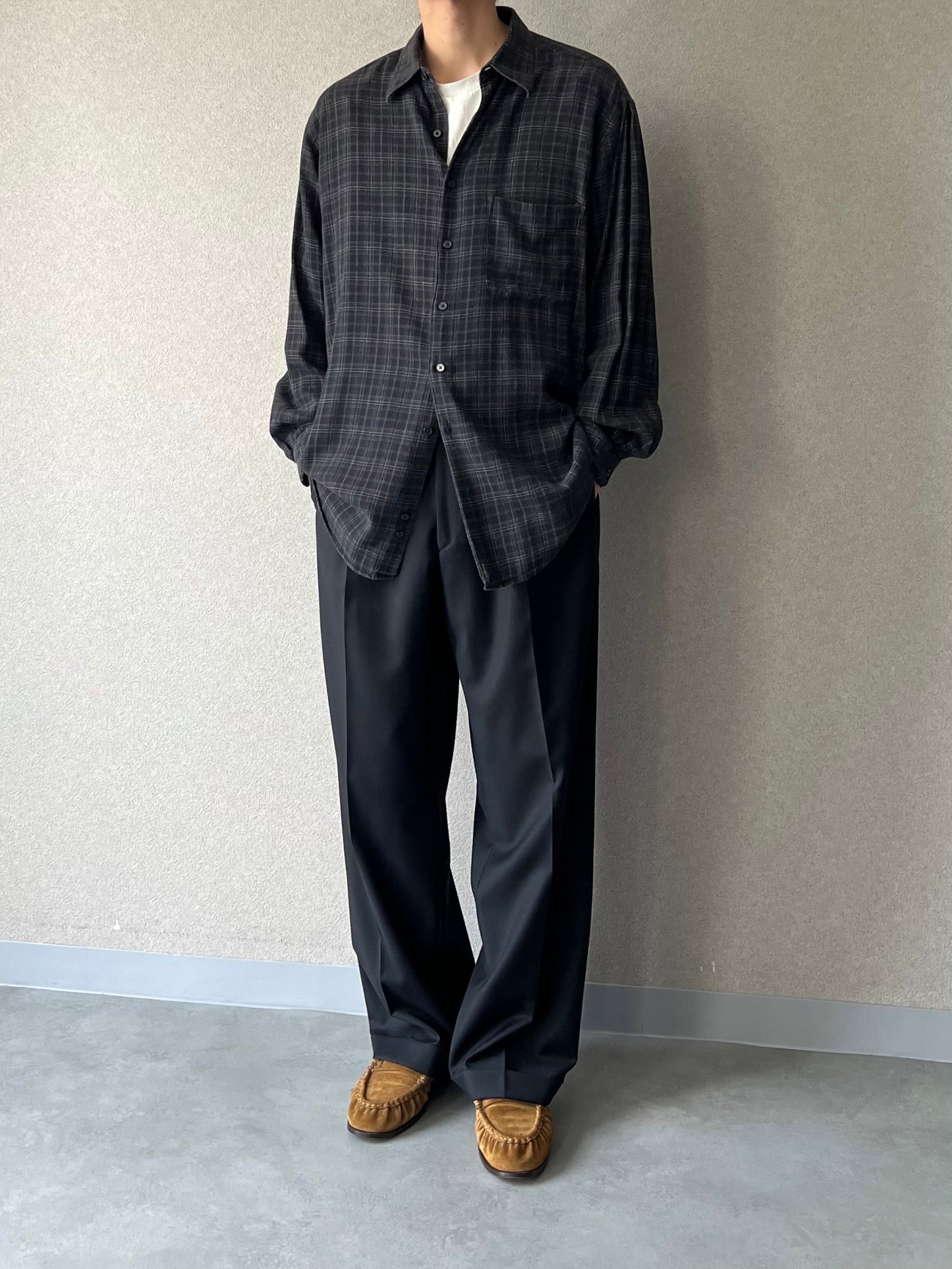 90's PERRY ELLIS rayon shirt