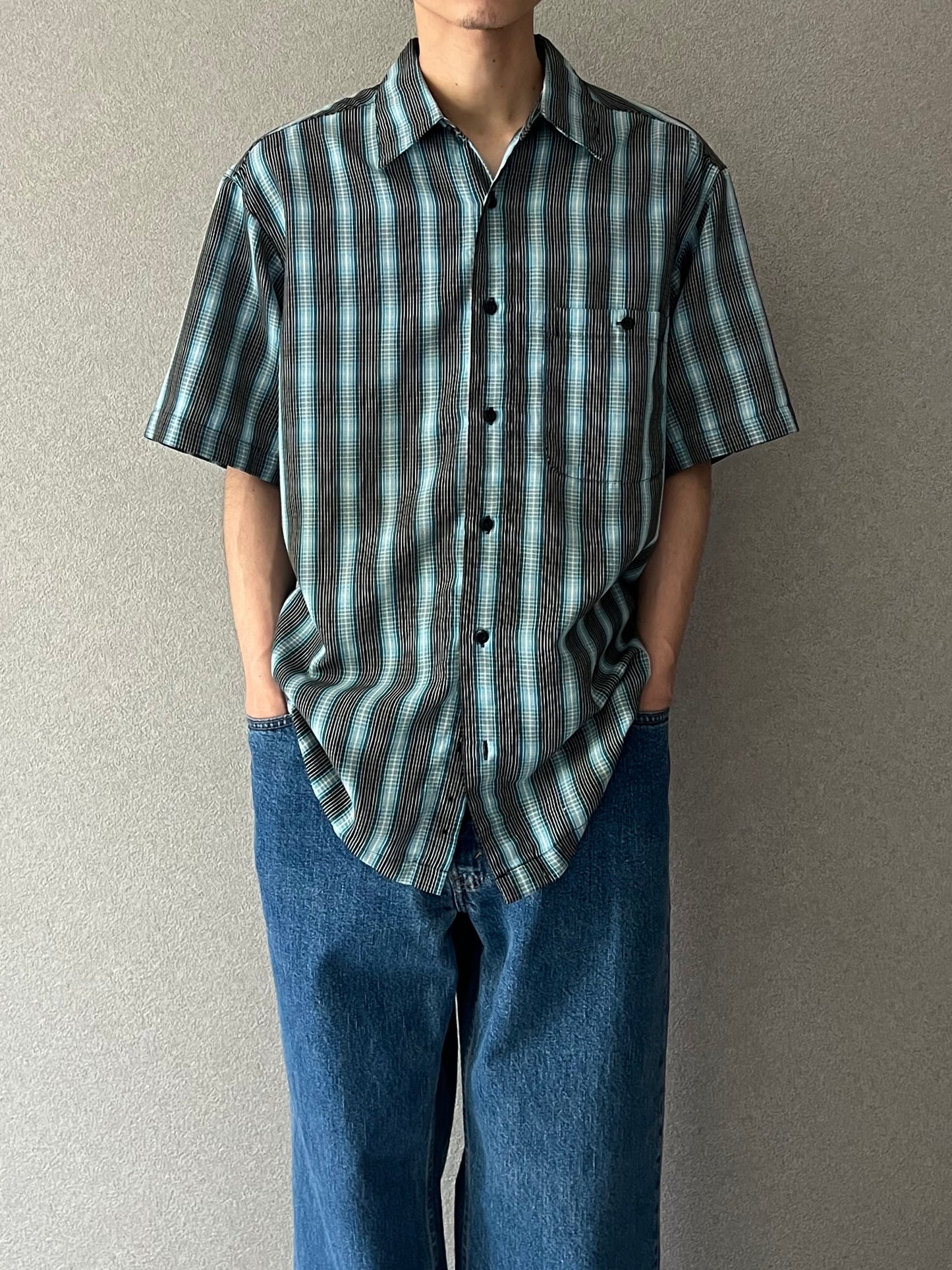 00's haggar S/S shirt