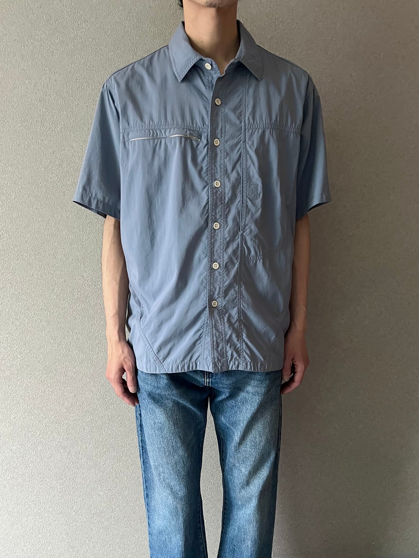 00's MOUNTAIN HARDWARE S/S nylon shirt