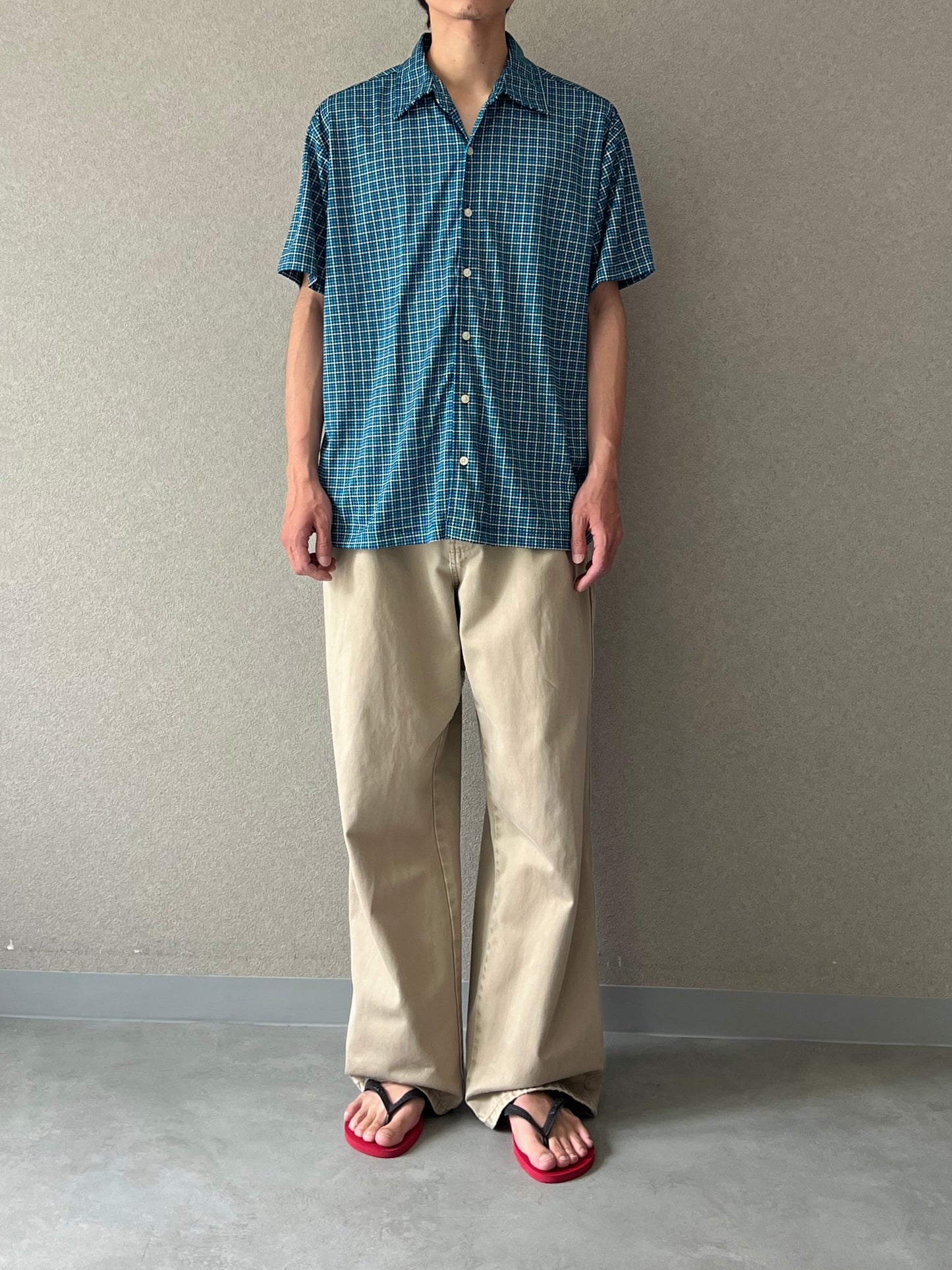 90's〜 GAP S/S polyester shirt
