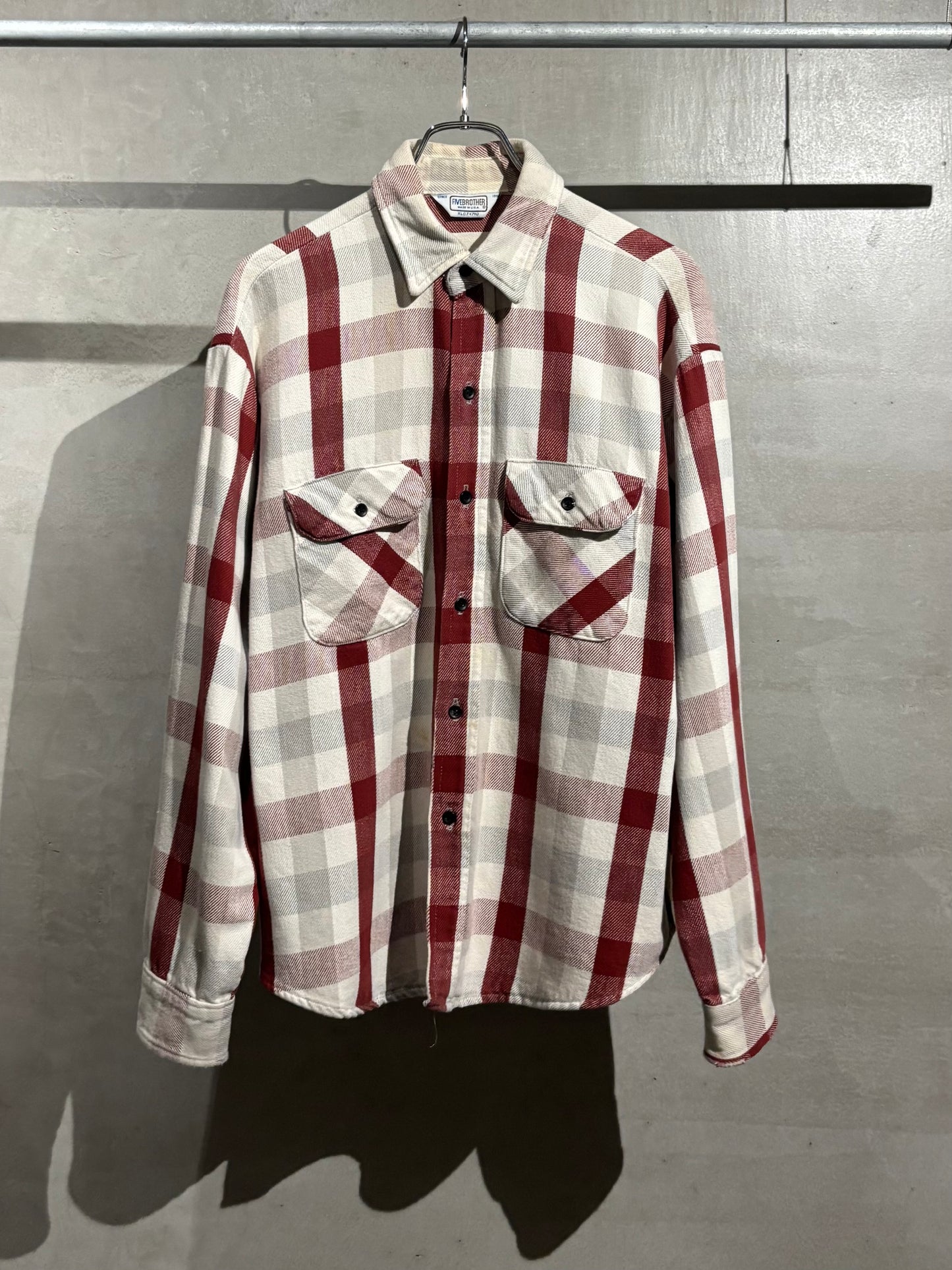 70's〜 FIVE BROTHER flannel shirt “Made in USA”