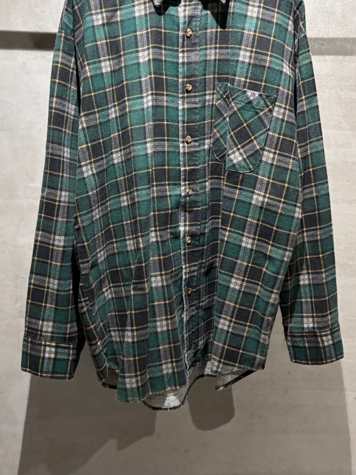 90's PURITAN printed flannel shirt