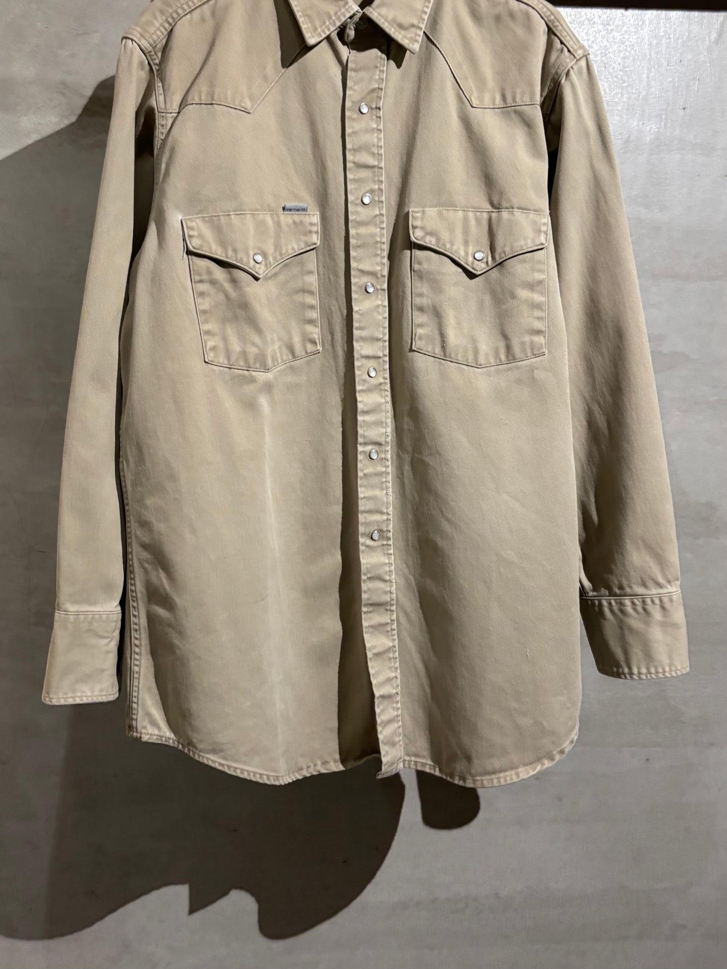 80's carhartt western work shirt