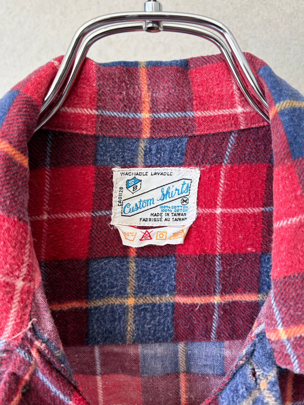 70's Custom Shirts printed flannel shirt