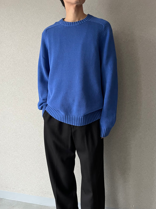00's LANDS' END cotton knit sweater