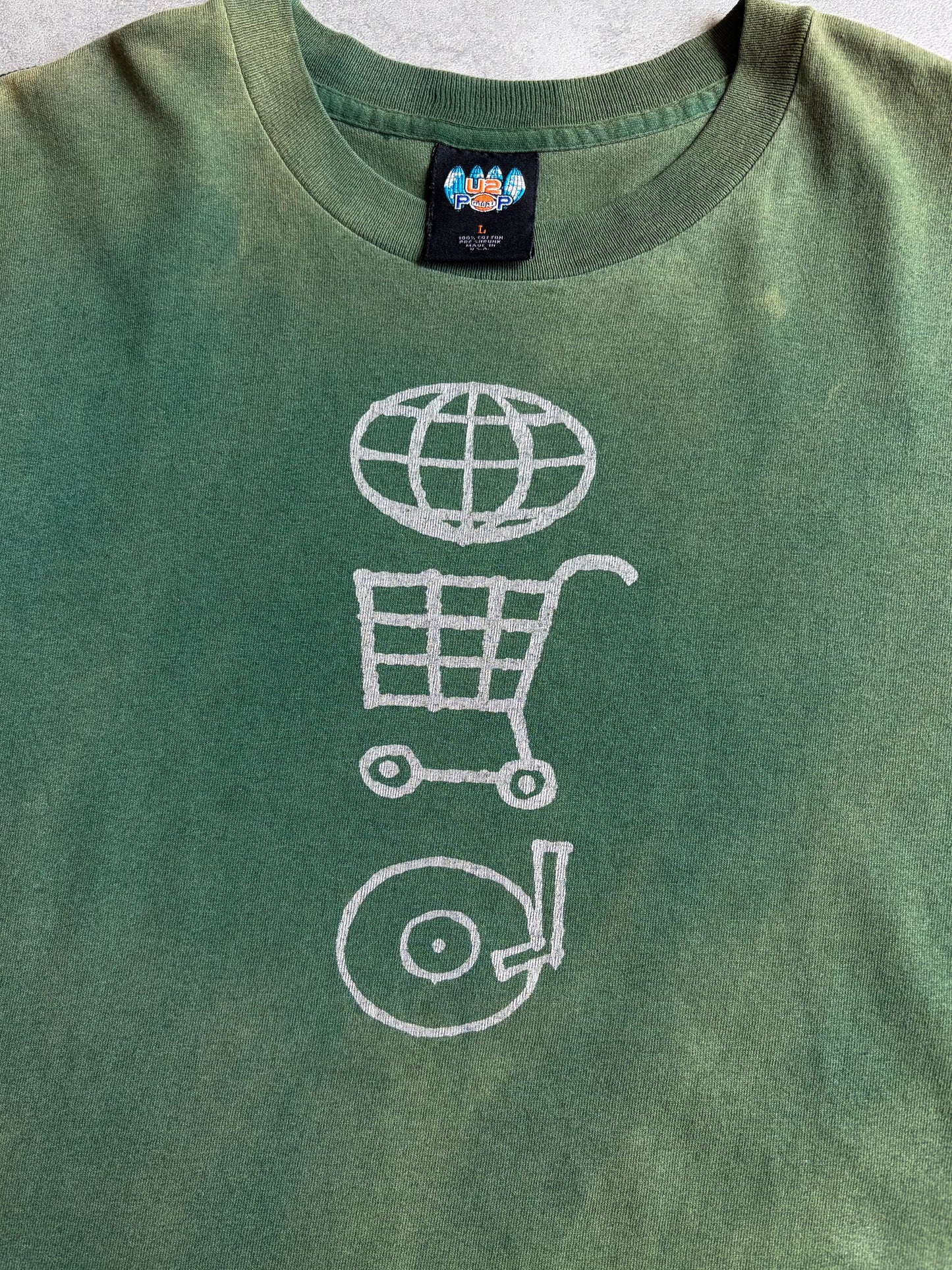 90's U2 music t-shirt “Made in USA”