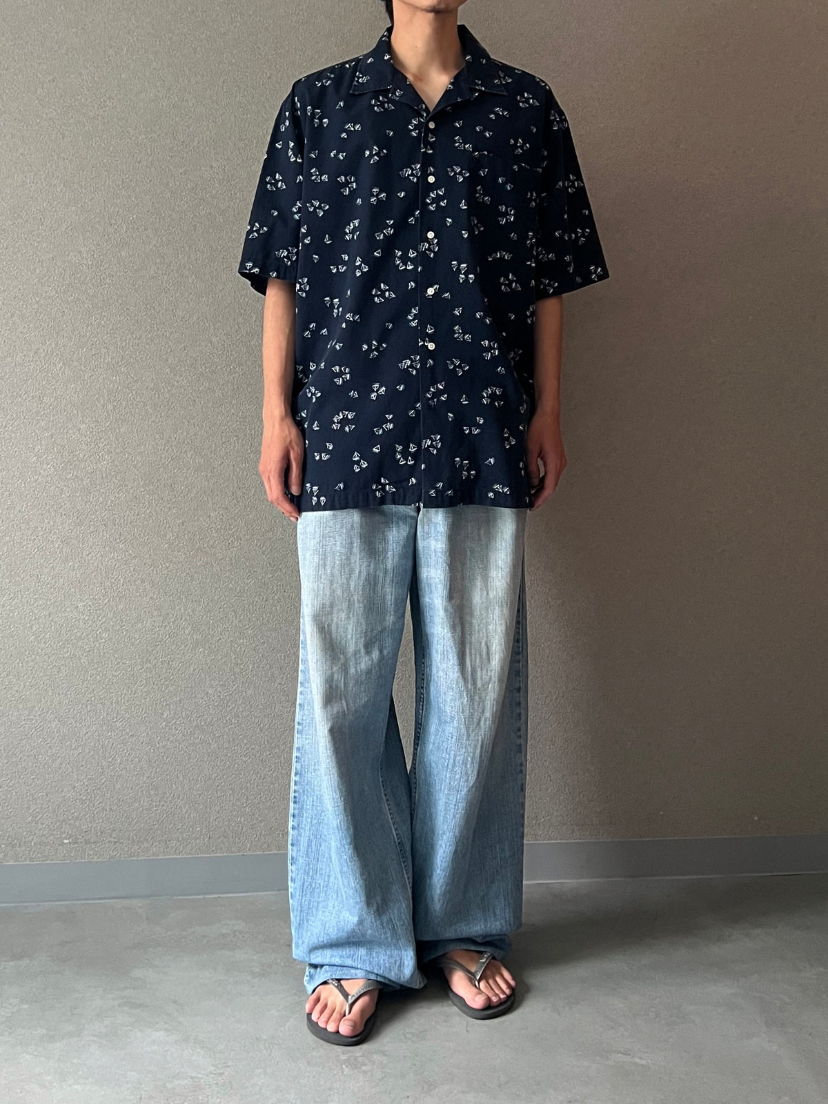 90's Polo Ralph Lauren S/S open collar shirt “CLAYTON”
