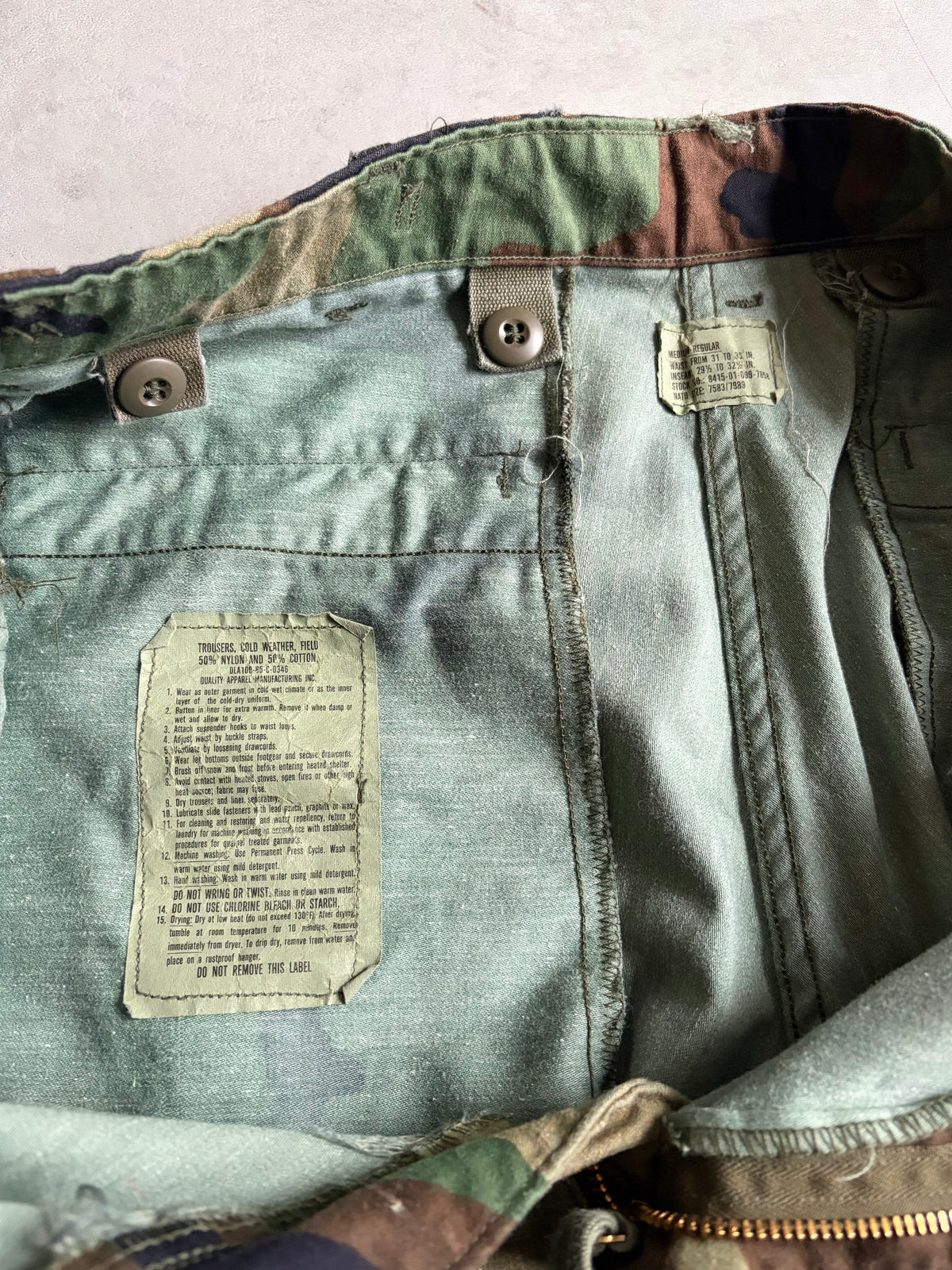 80's US.ARMY M-65 field pants