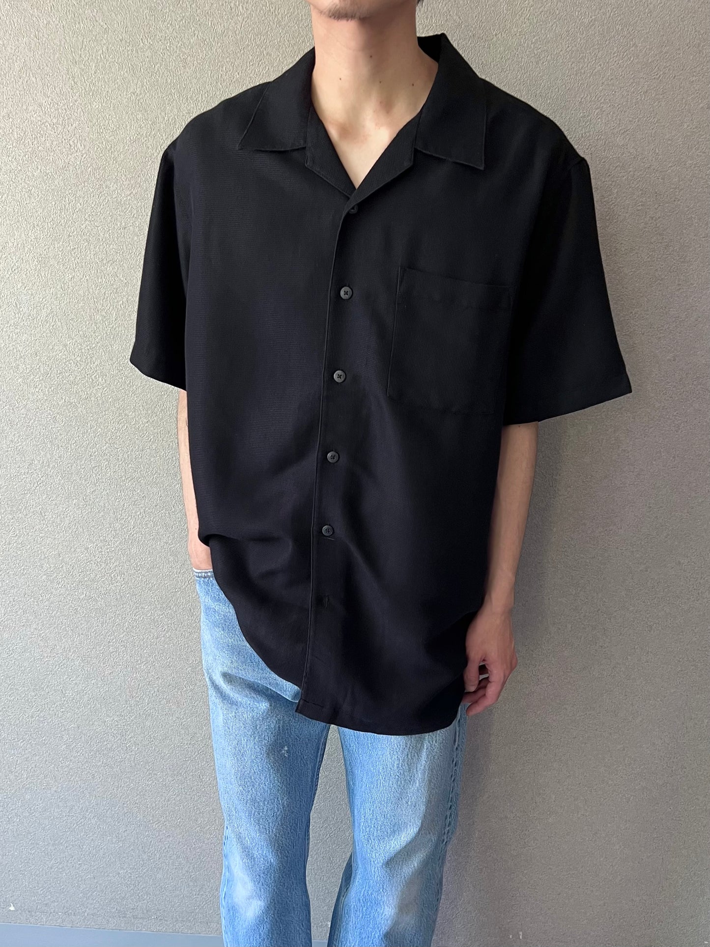 00's MERONA open collar shirt