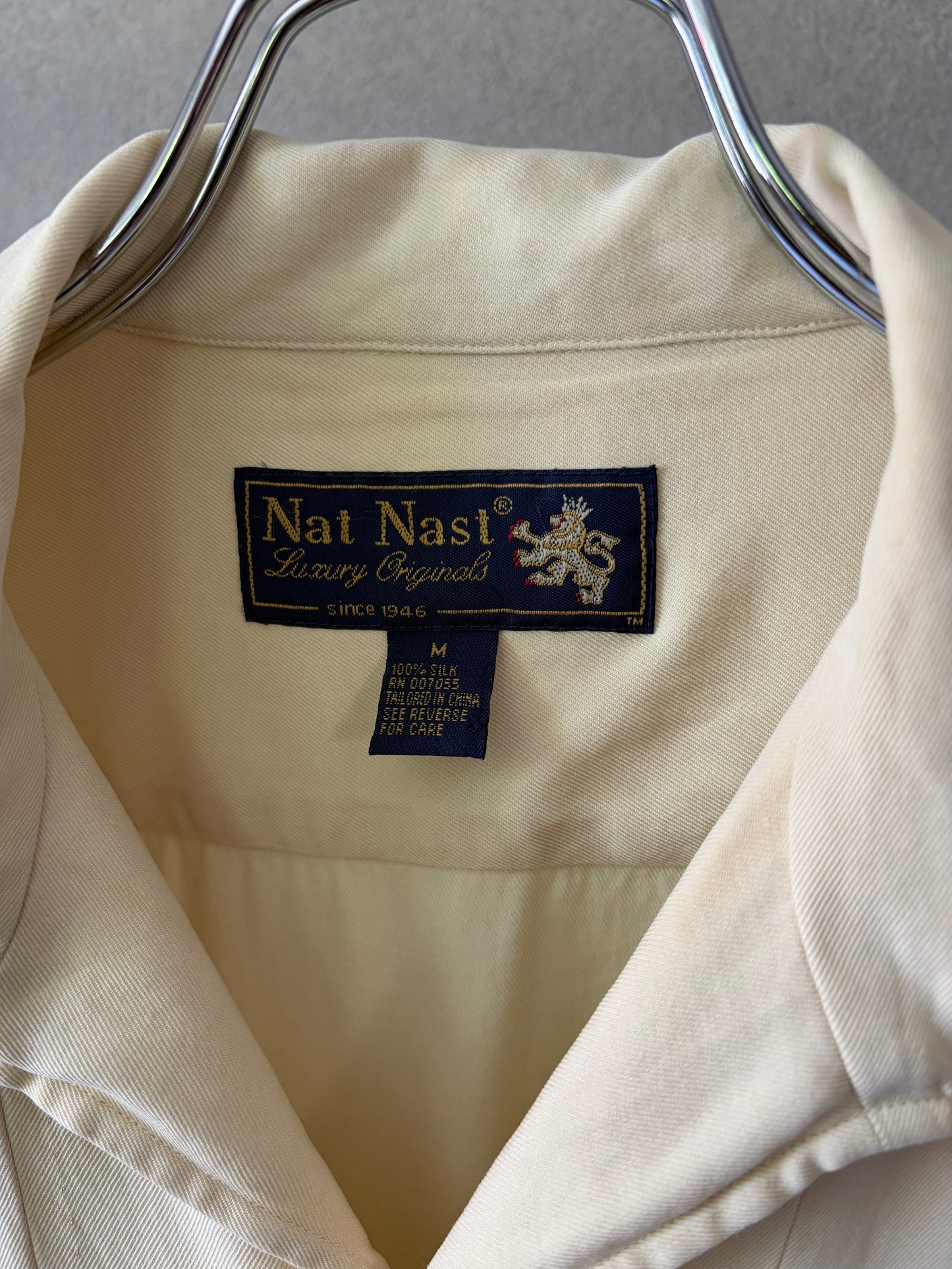 90's Nat Nast open collar silk shirt