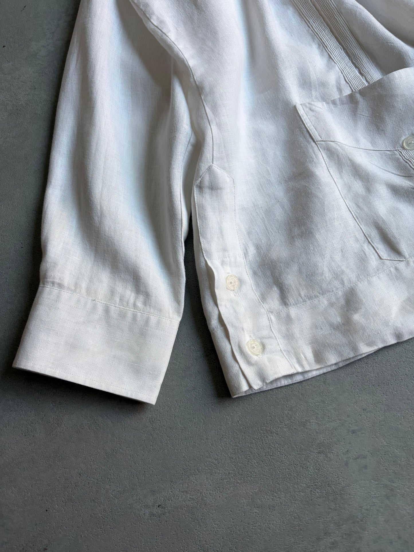 90's Ramon Puig linen guayabera shirt