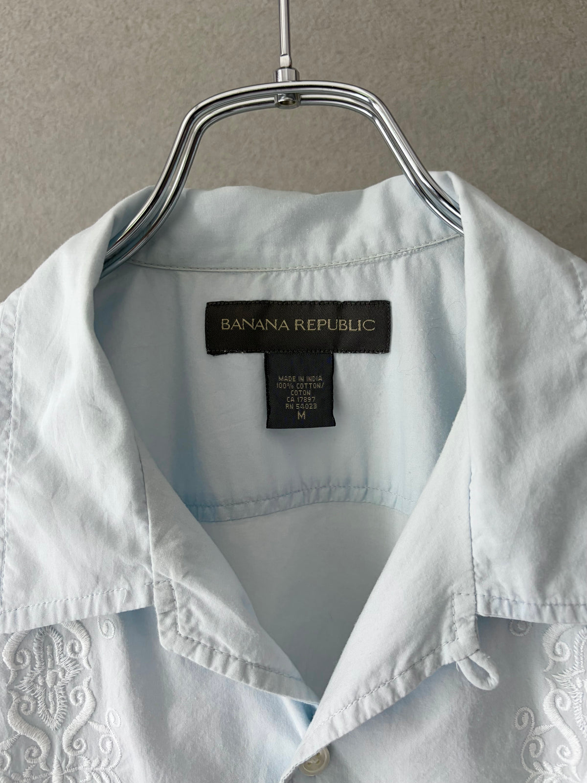 00's BANANA REPUBLIC S/S open collar shirt