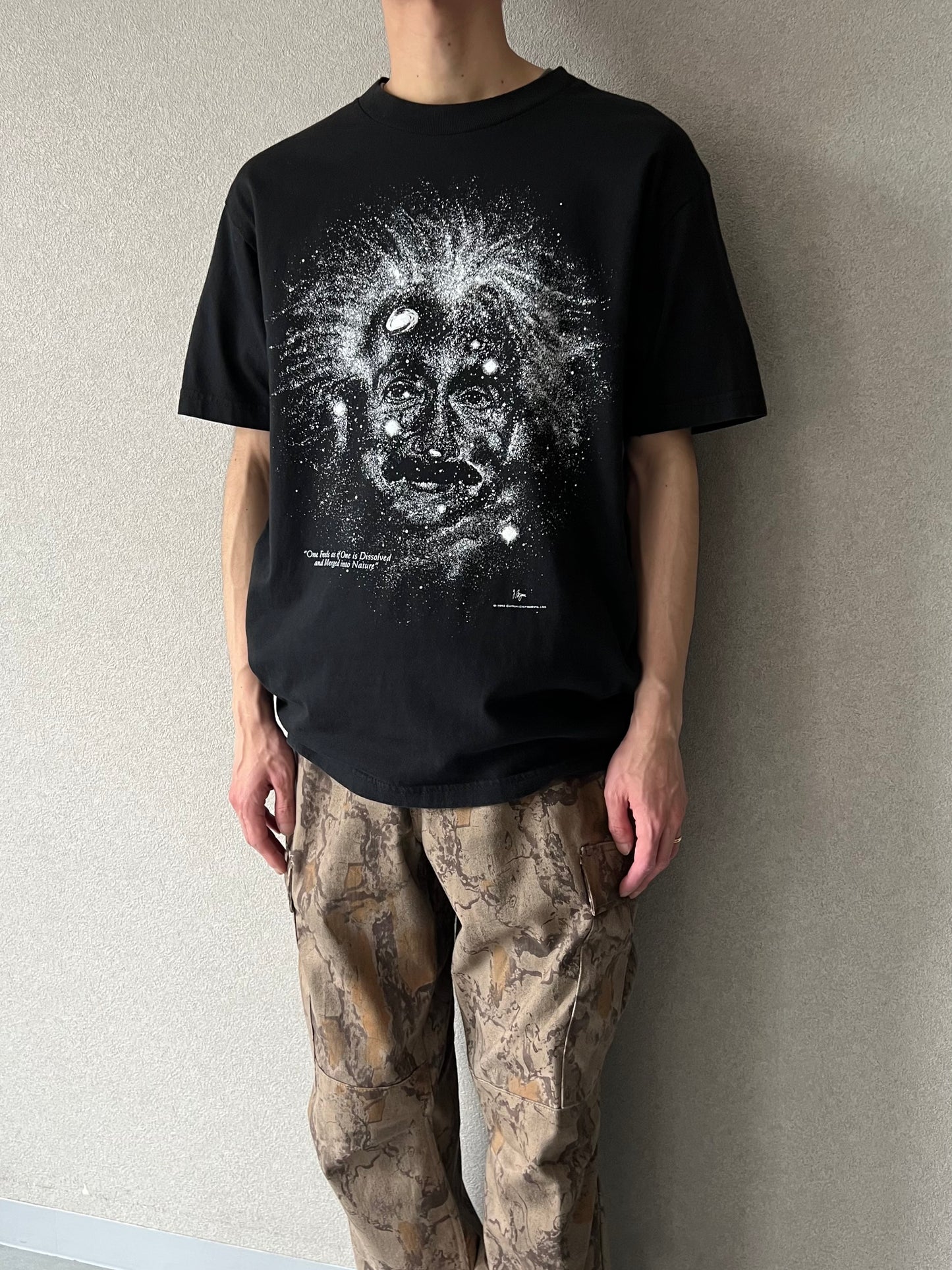 90's Albert Einstein printed t-shirt "MADE in USA"
