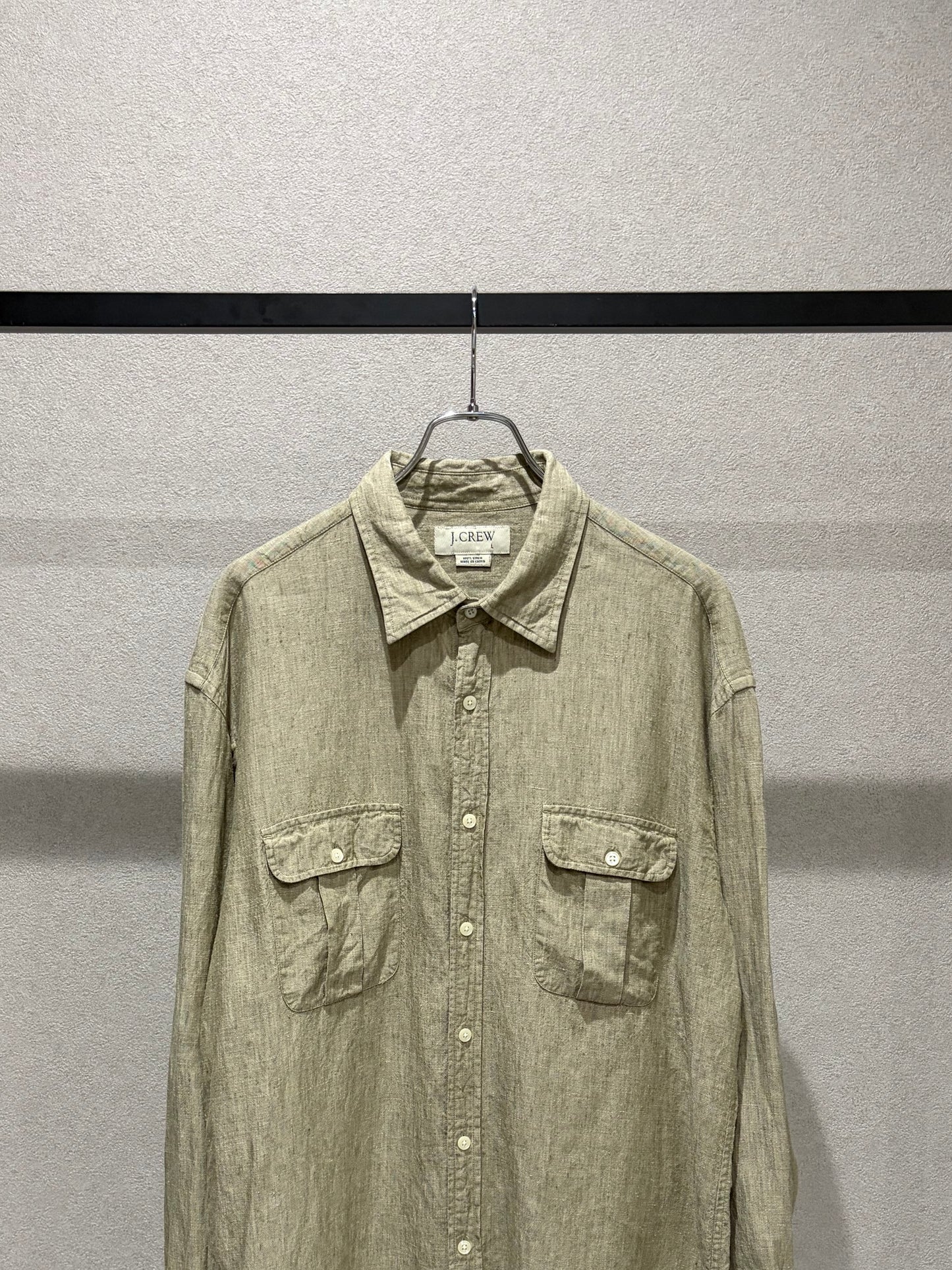 00's J.CREW linen shirt