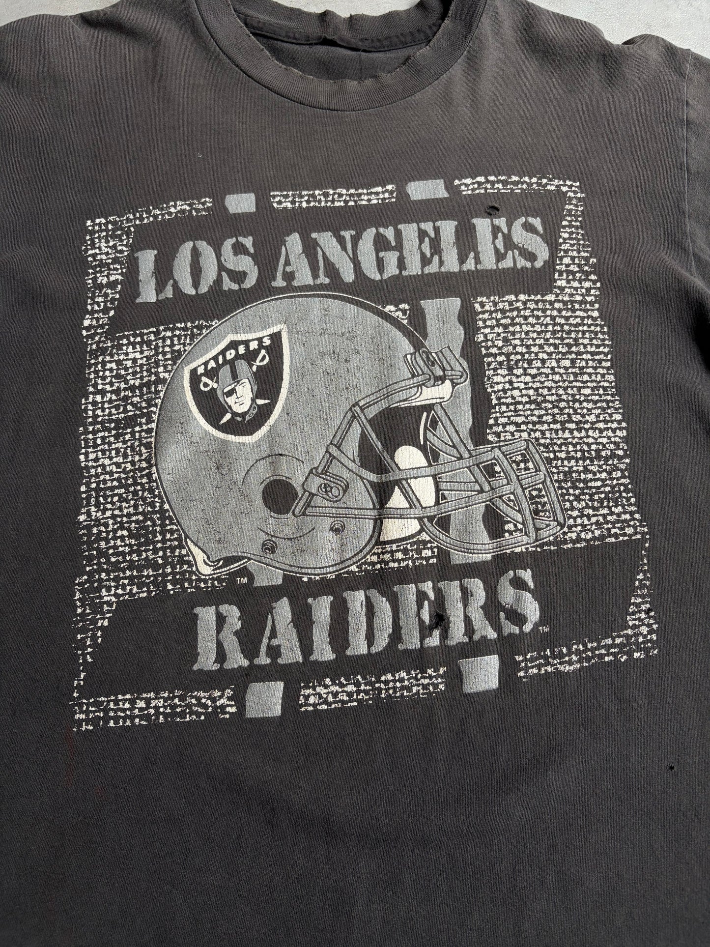 90's LOS ANGELES RAIDERS printed t-shirt