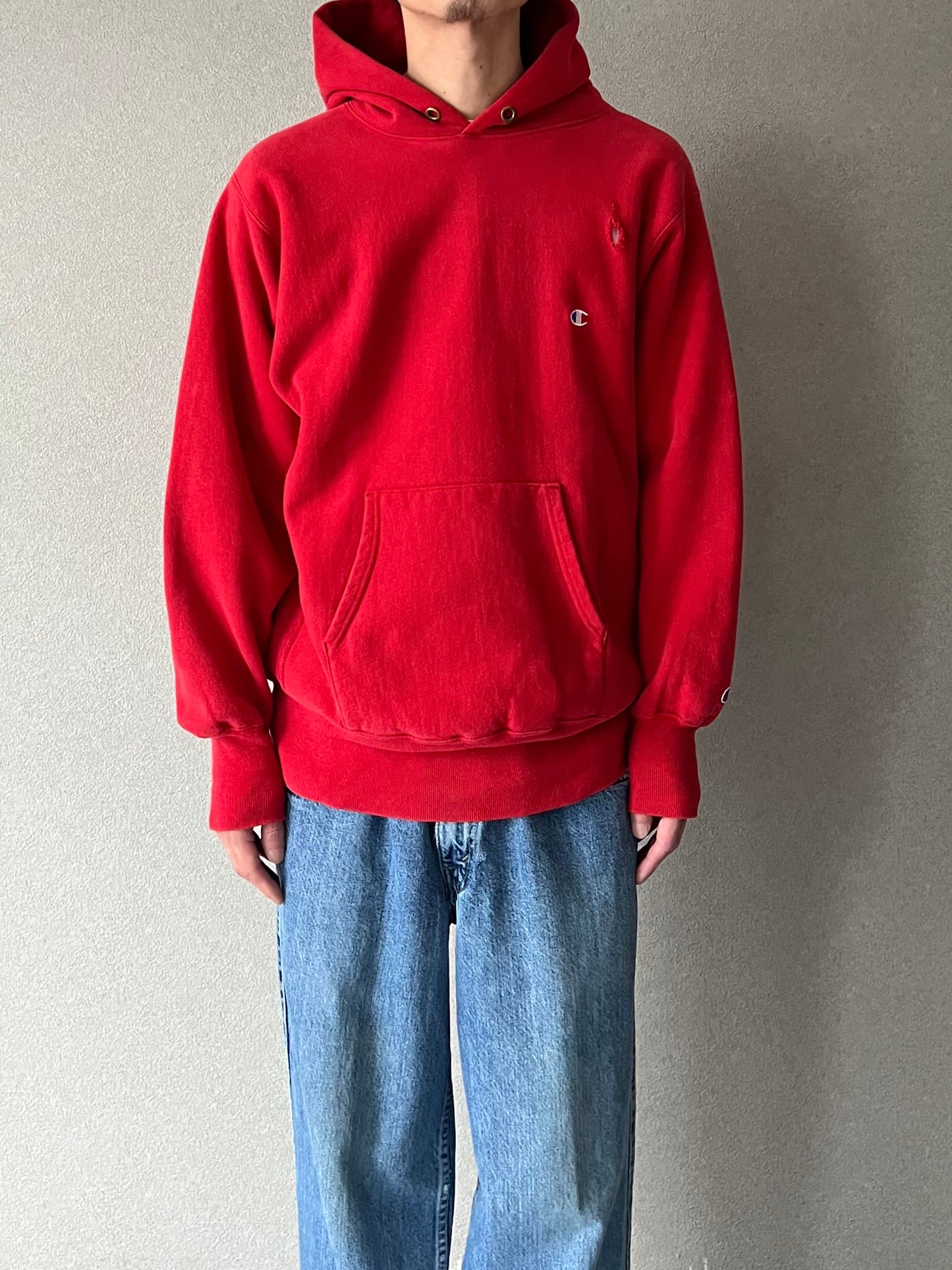 90's Champion REVERSE WEAVE hoodie "MADE in USA"