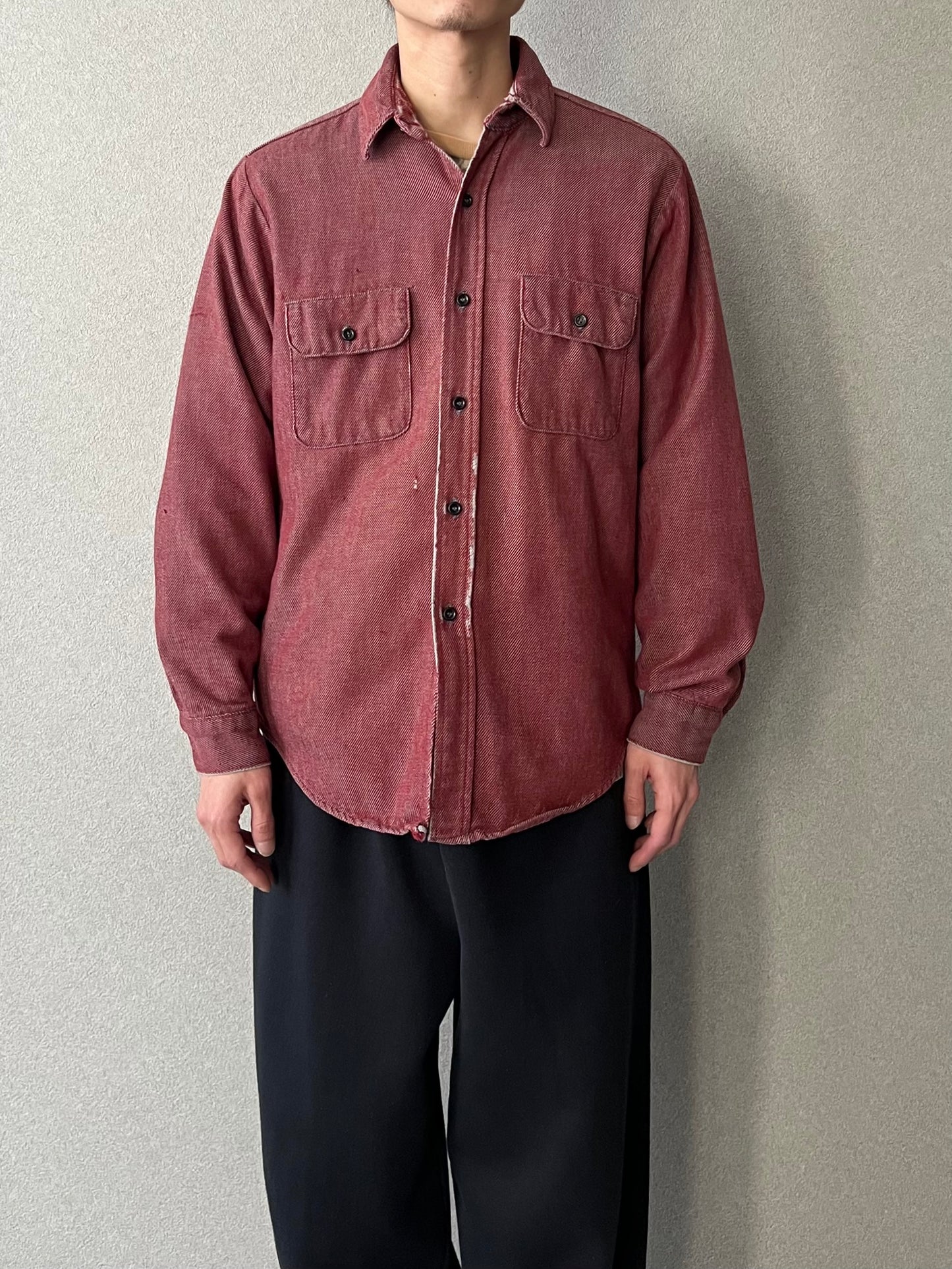 80's FIVE BROTERS flannel shirt "Made in USA"