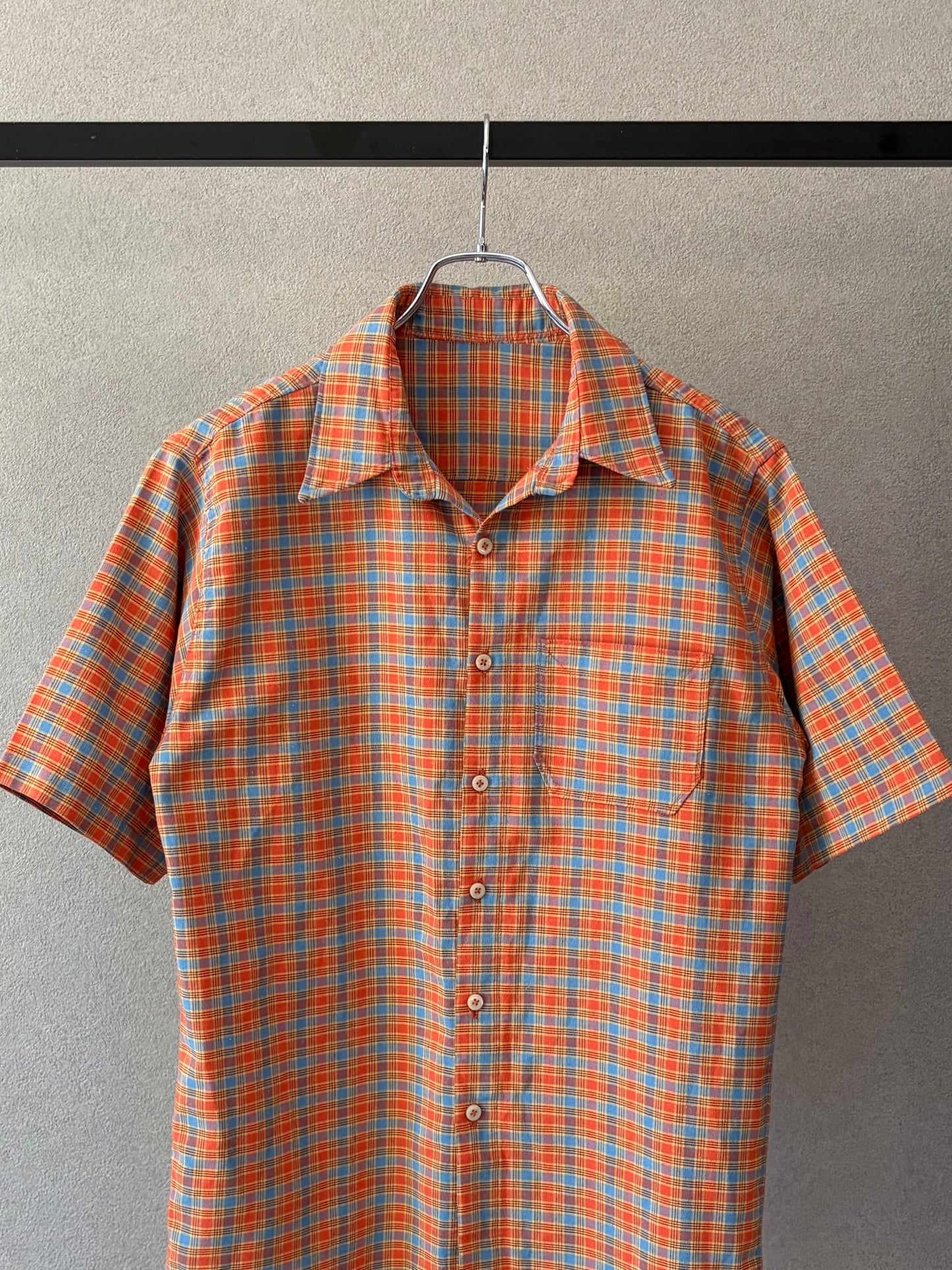 70's〜 UNKNOWN open collar shirt
