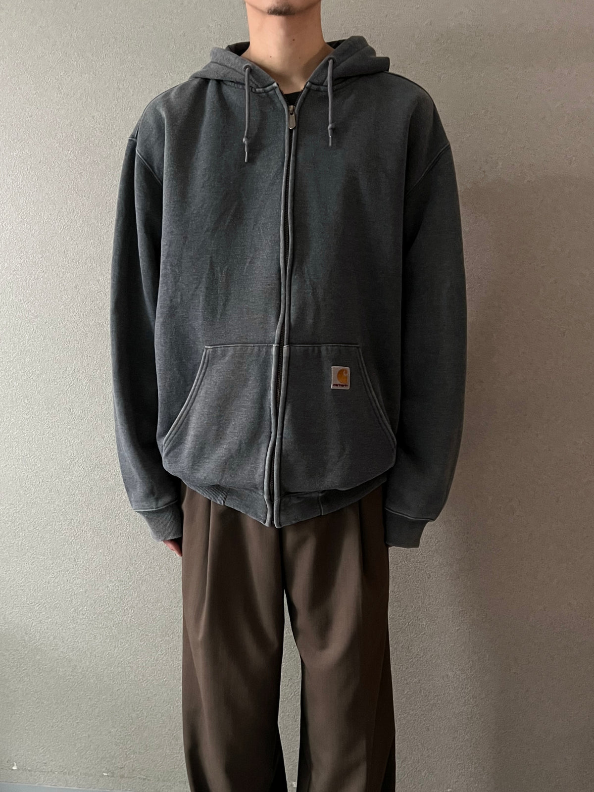 00's carhartt zip up sweat hoodie