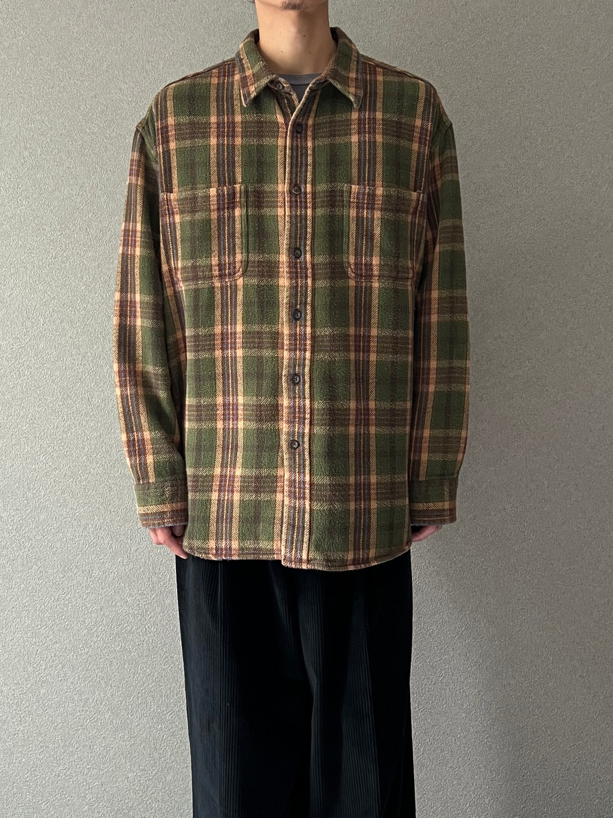 00's ST.JOHN'S BAY flannel shirt