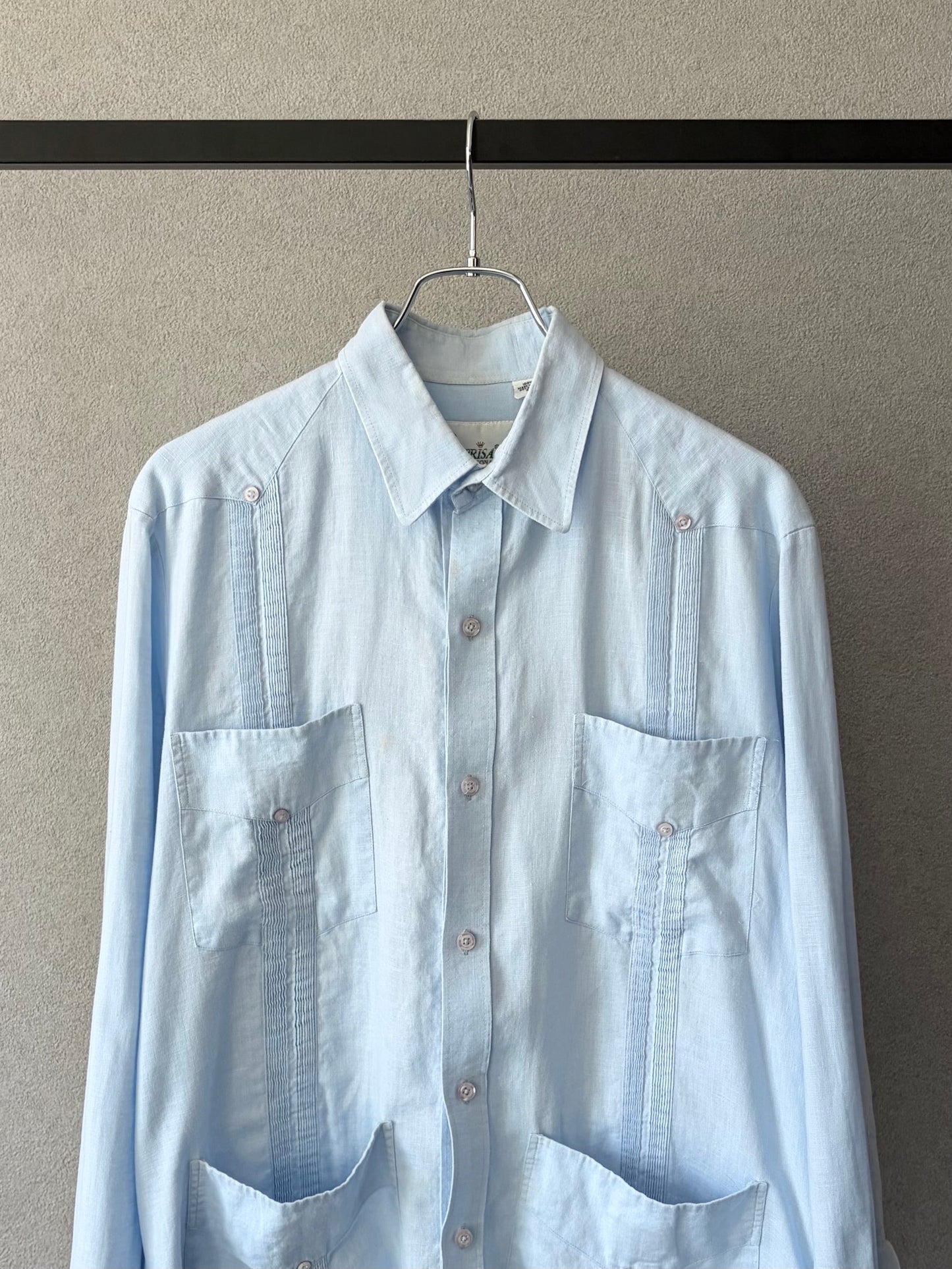 90's PANABRISA corona linen guayabera shirt “Made in PANAMA”