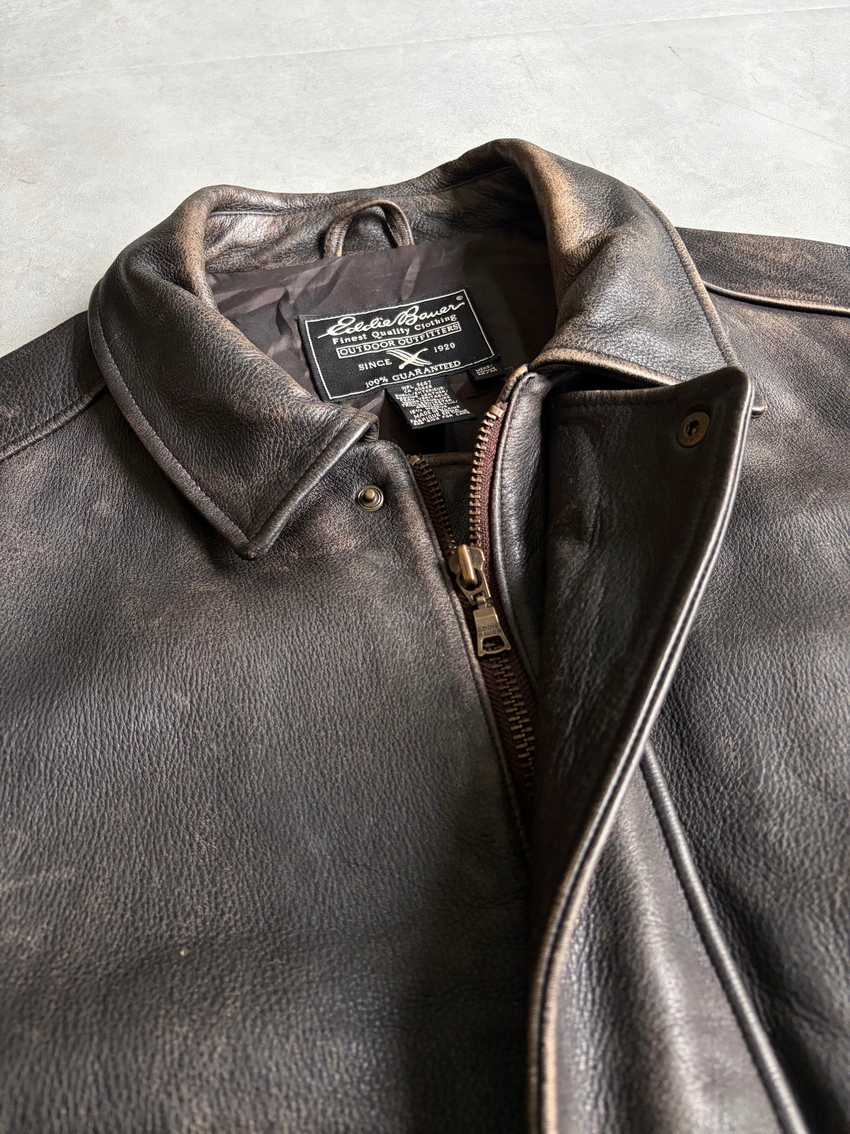 00's Eddie Bauer leather jacket