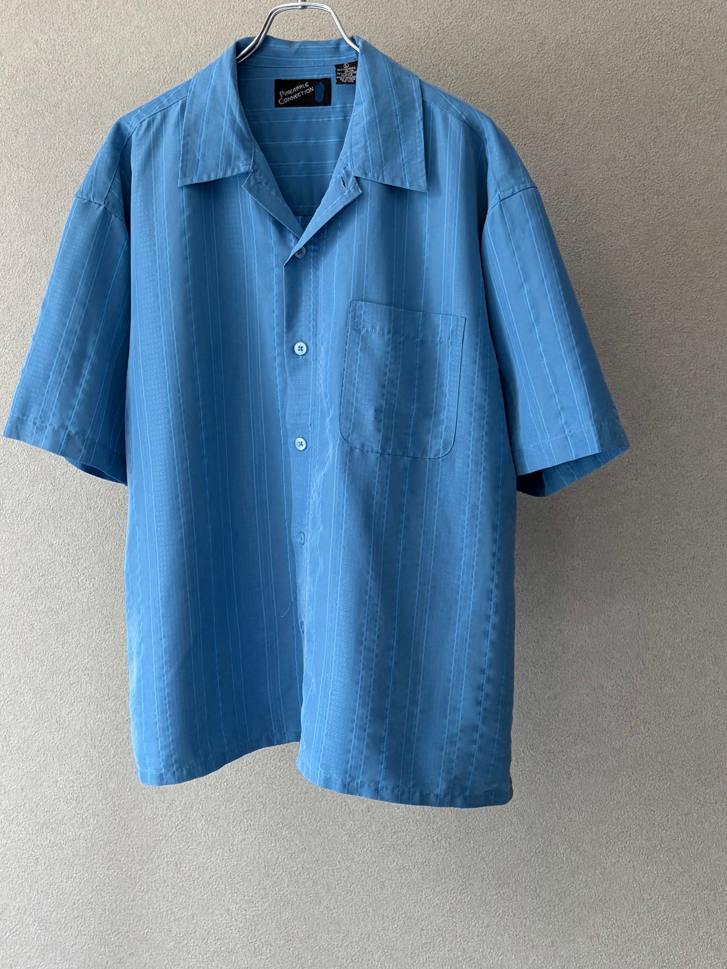 00's Pineapple Connection open collar shirt