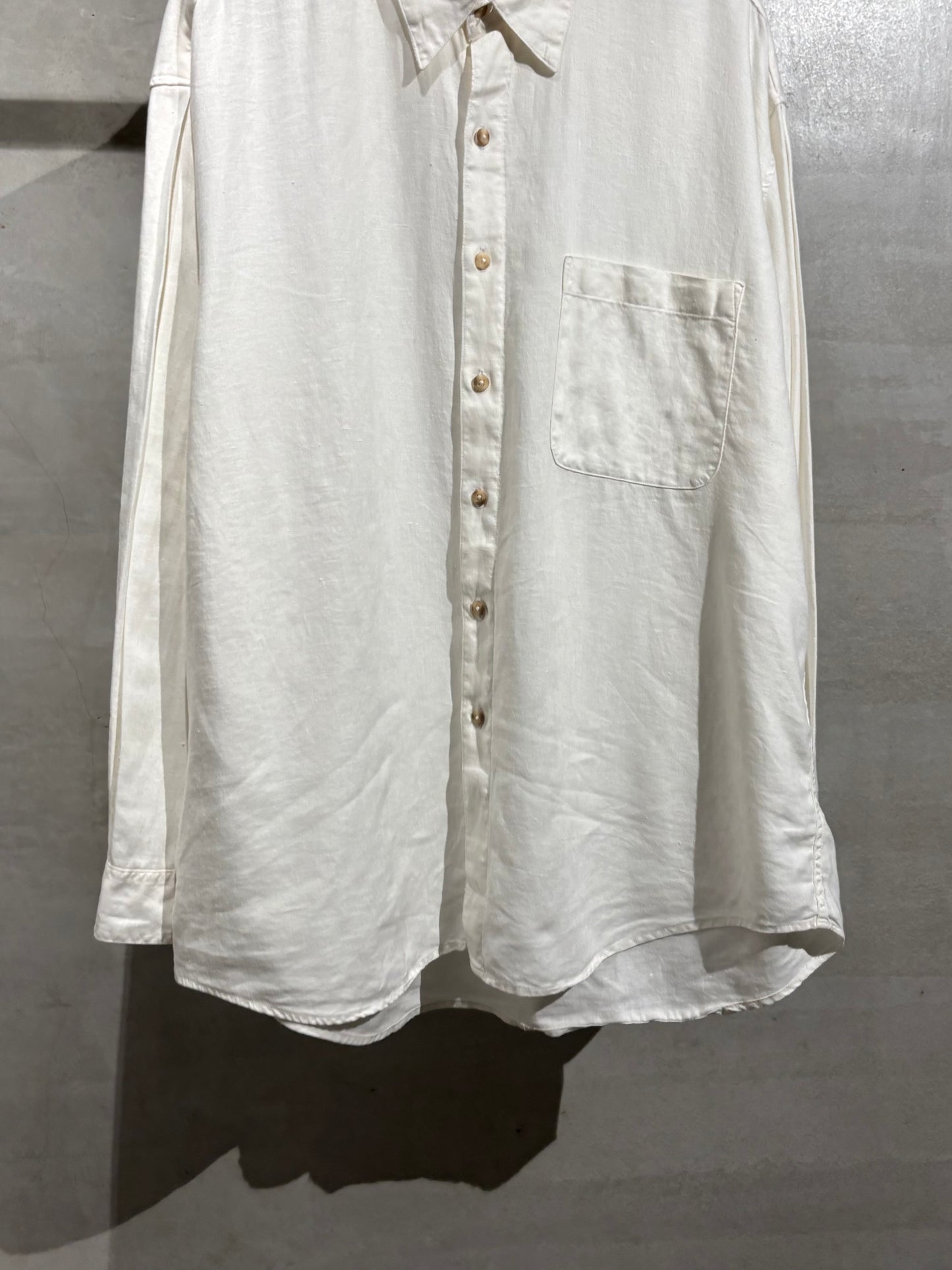 90's PERRY ELLIS linen shirt