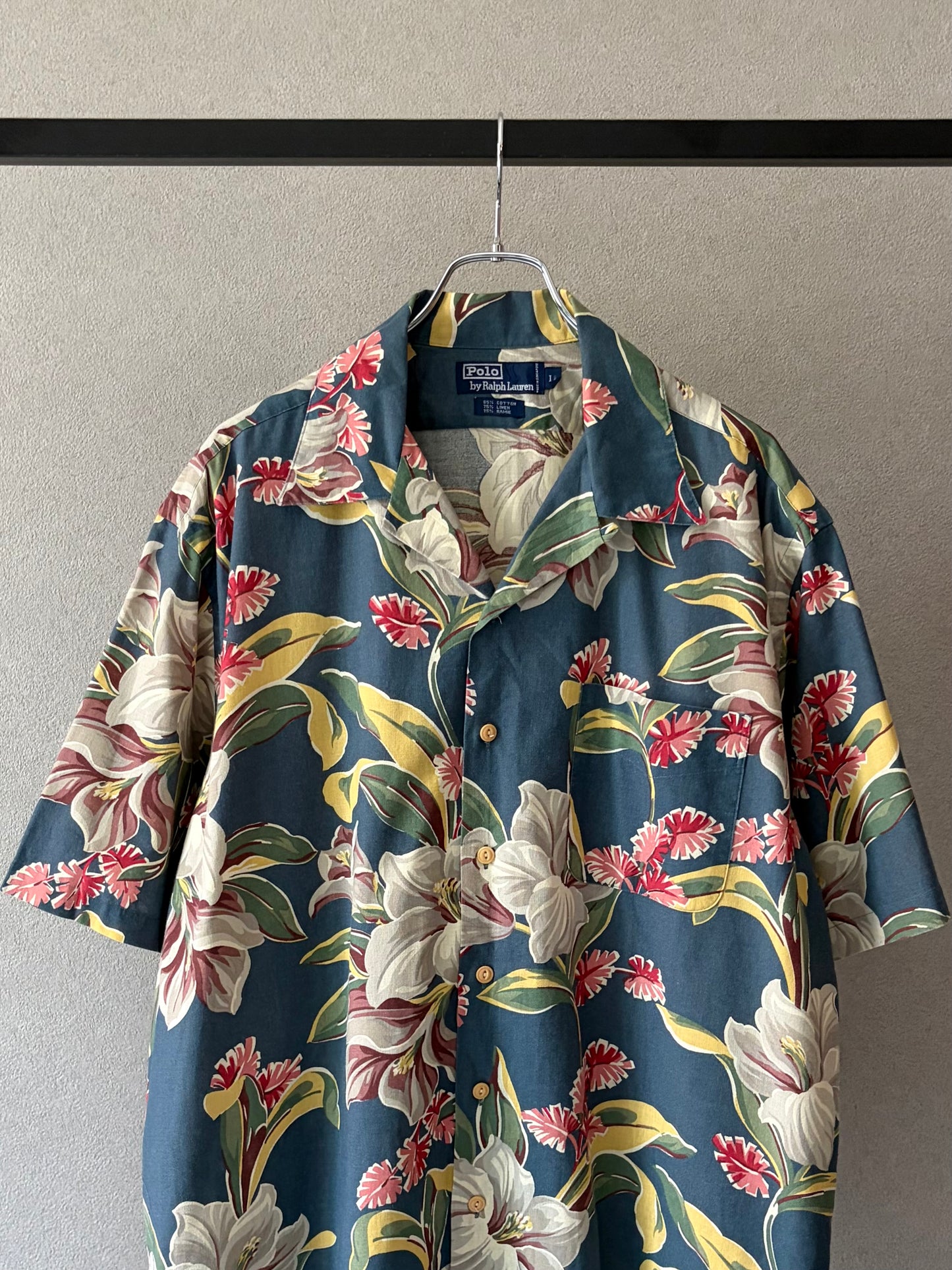 80's〜 Polo Ralph Lauren open collar shirt