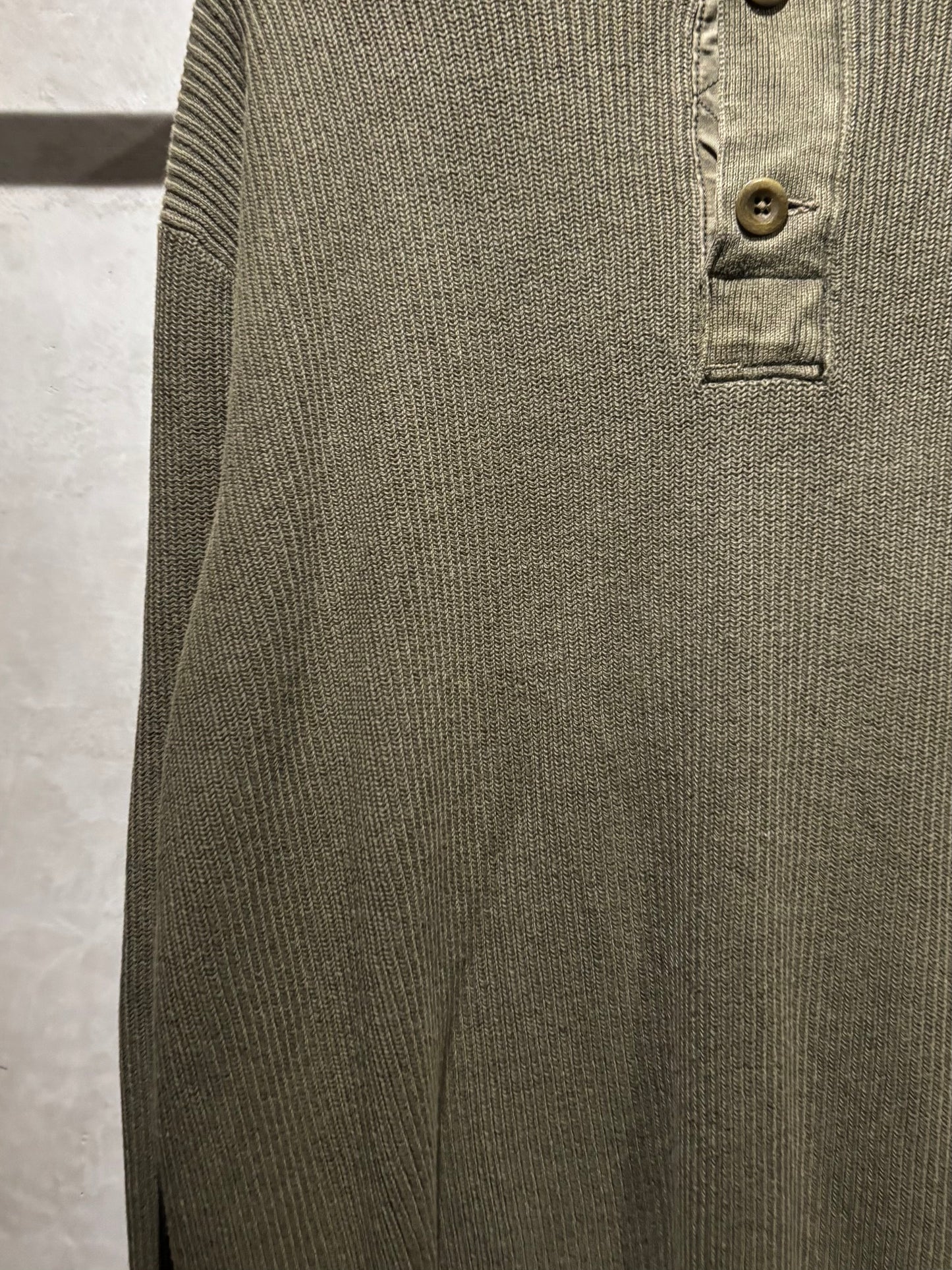 90's Polo Ralph Lauren henley neck cotton knit sweater