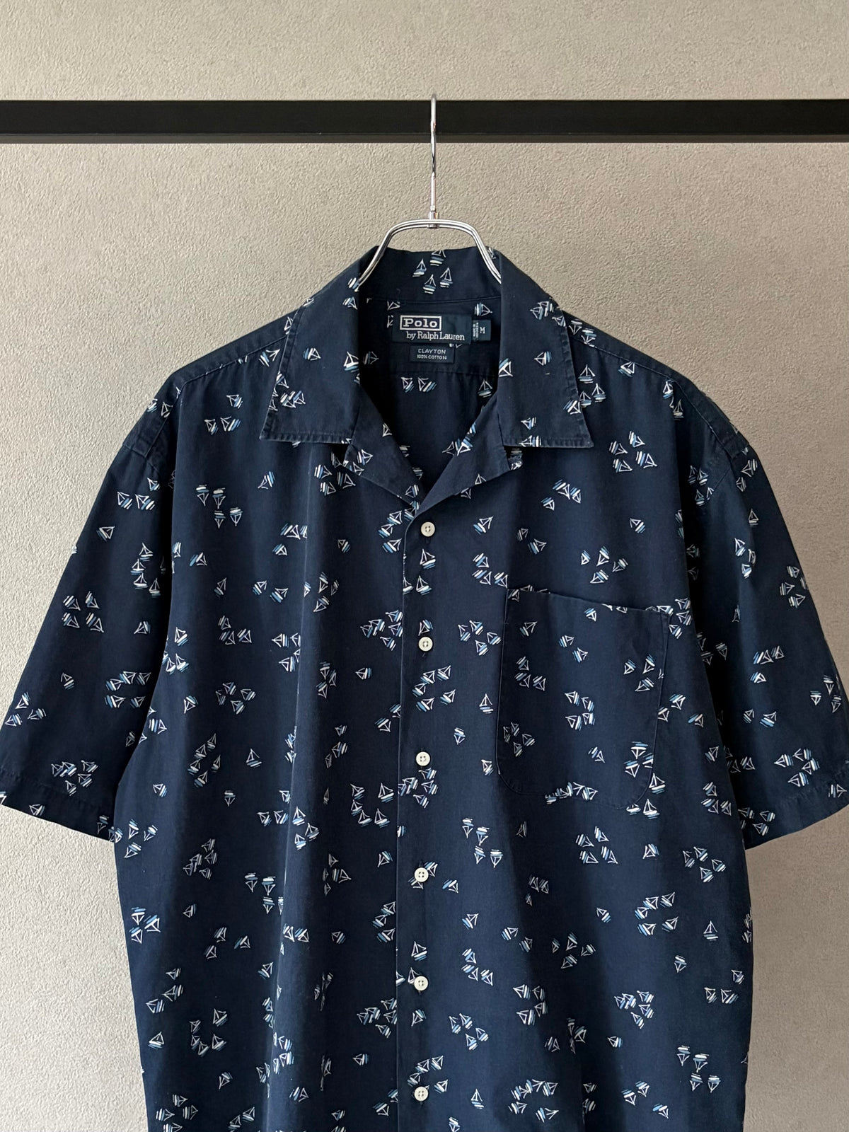 90's Polo Ralph Lauren S/S open collar shirt “CLAYTON”