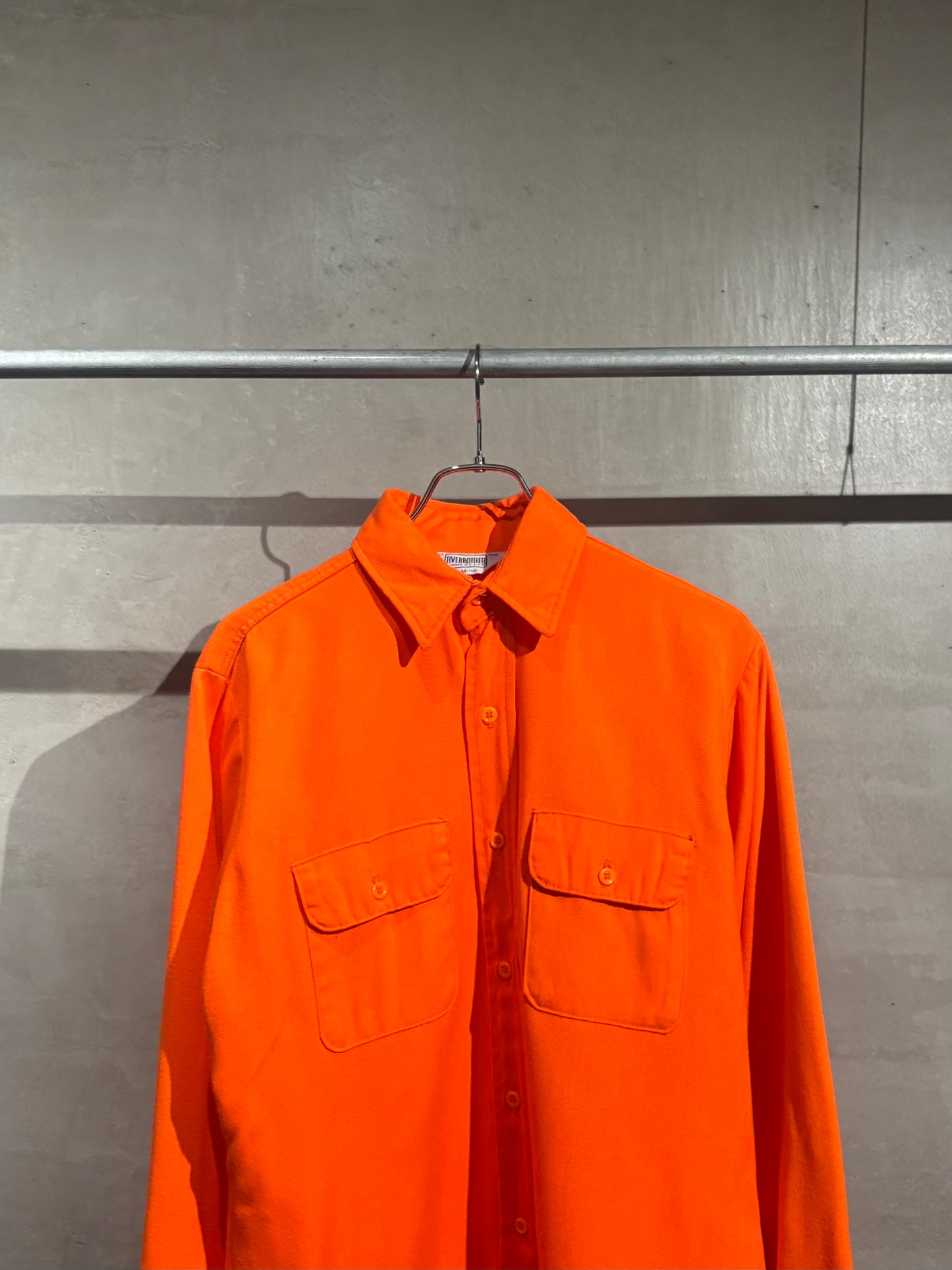 80's FIVE BROTHER acrylic work shirt “Made in USA”