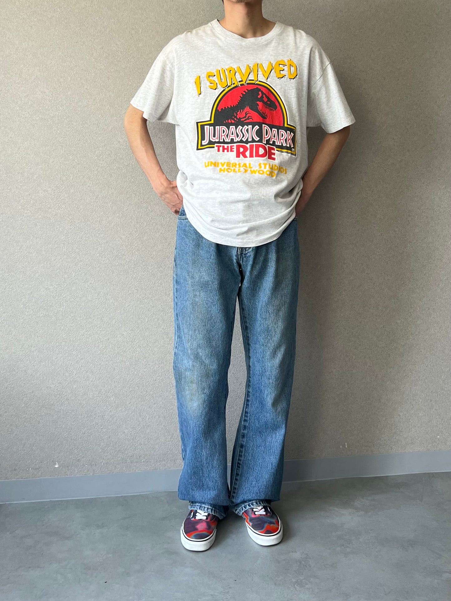 90's JURASSIC PARK printed t-shirt "Made in USA"