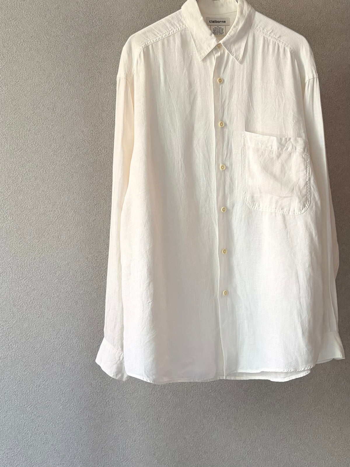 90's claiborne linen shirt