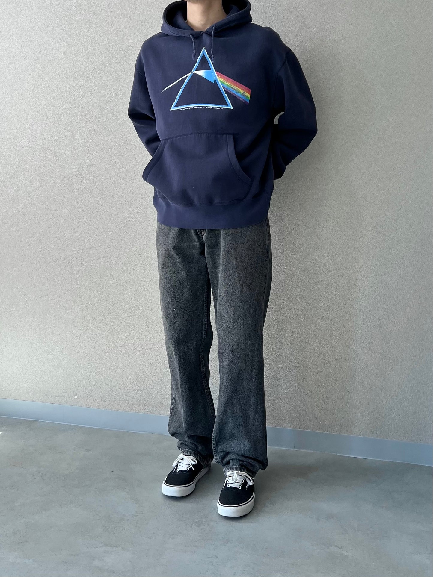 00's PINK FLOYD printed sweat hoodie