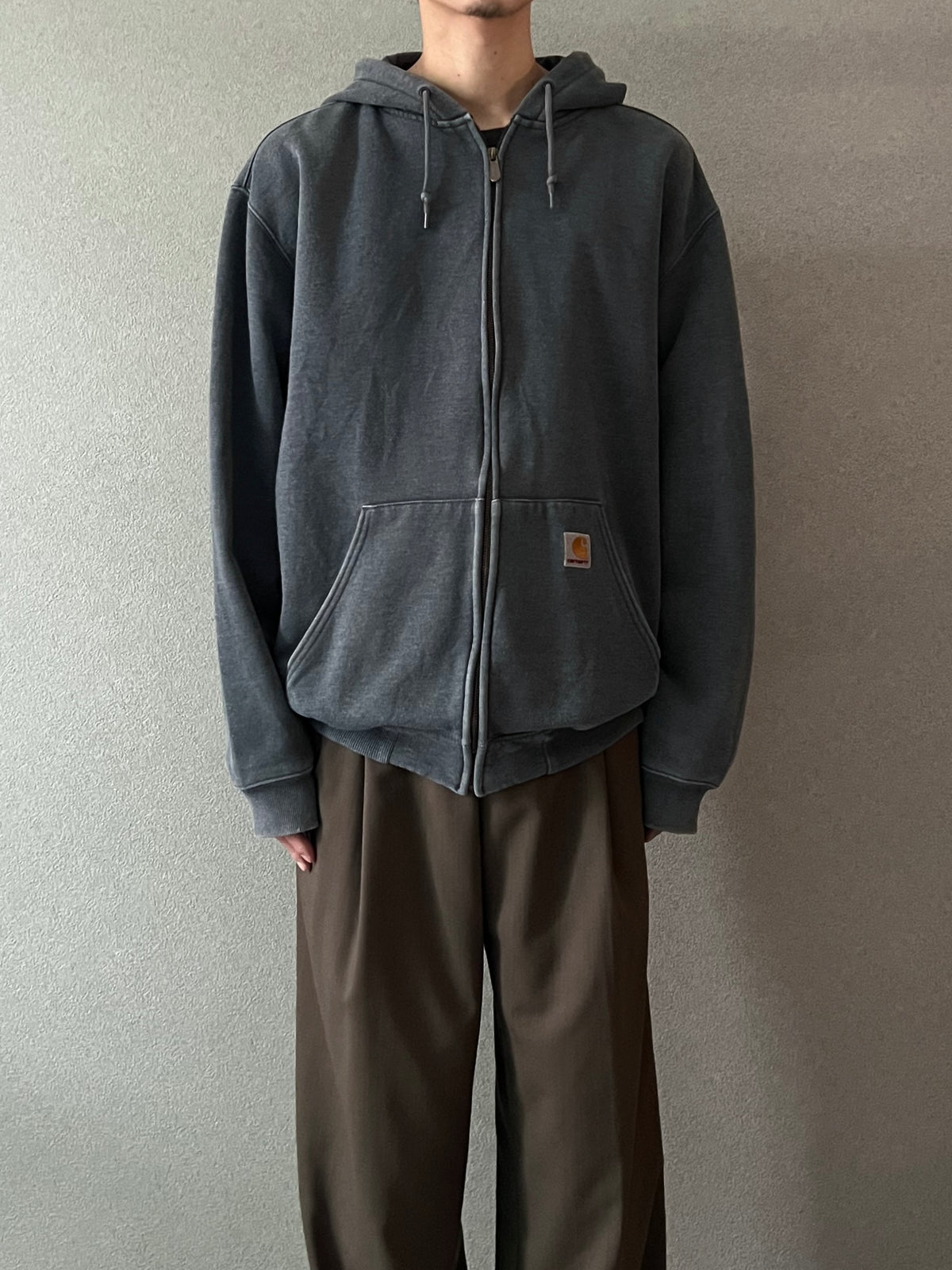 00's carhartt zip up sweat hoodie