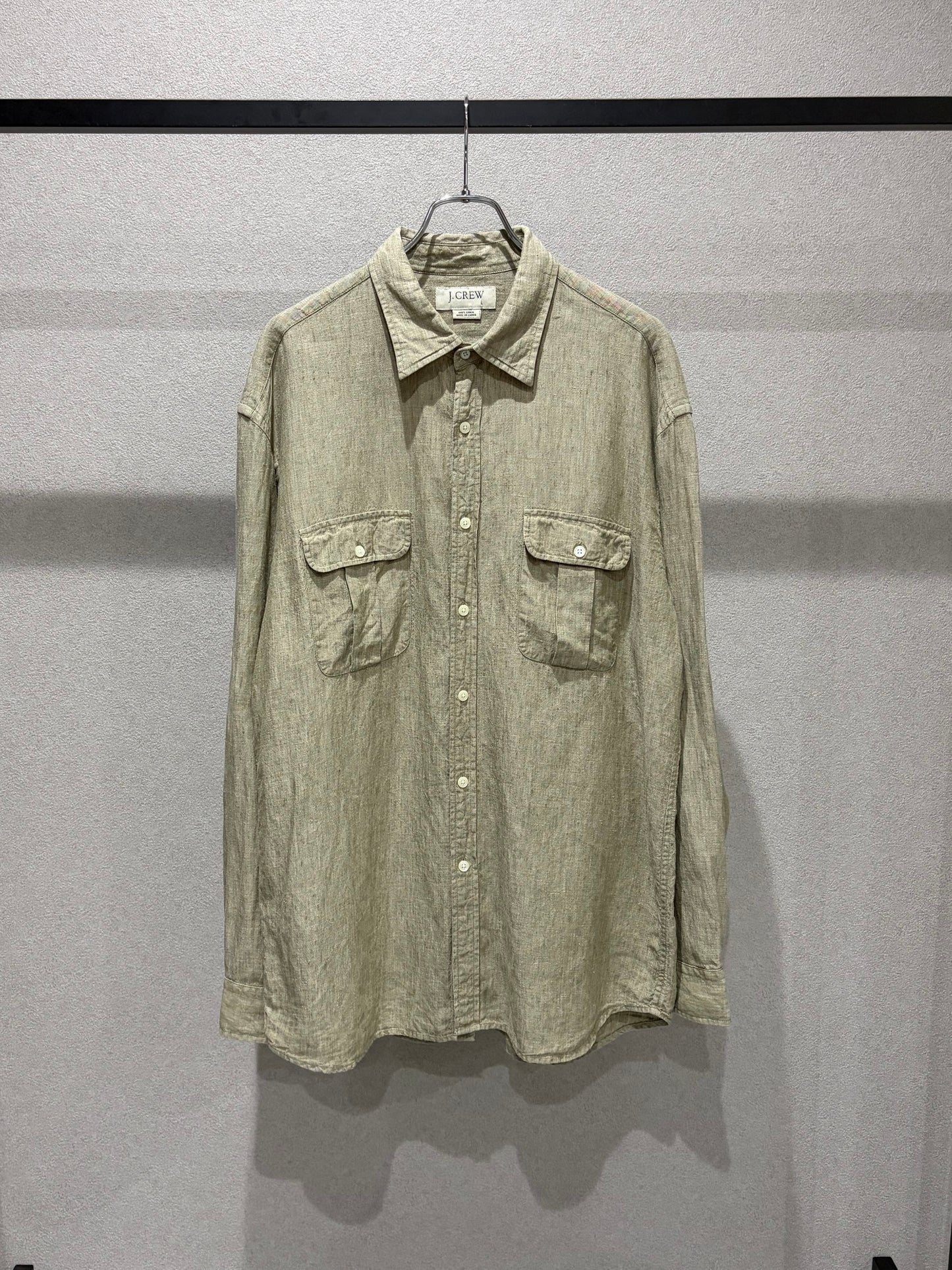 00's J.CREW linen shirt