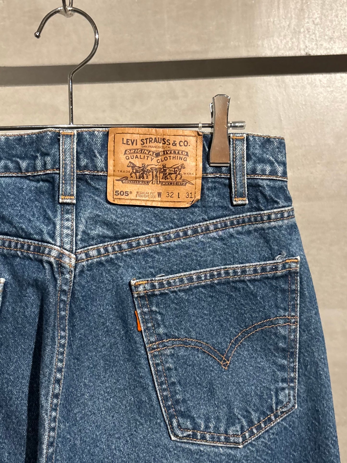 90's Levi's 505 denim pants “Made in PUERTO RICO (USA)”