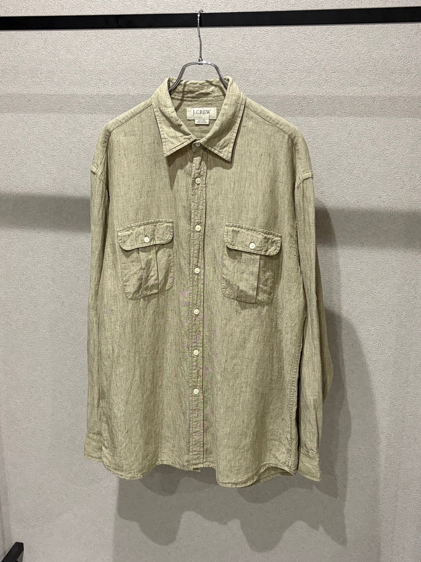 00's J.CREW linen shirt