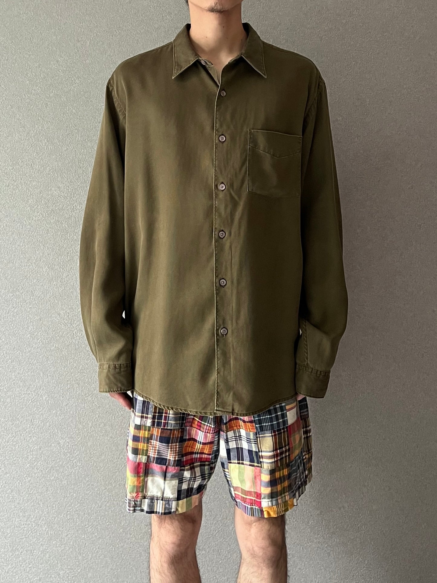 90's PERRY ELLIS pique shirt