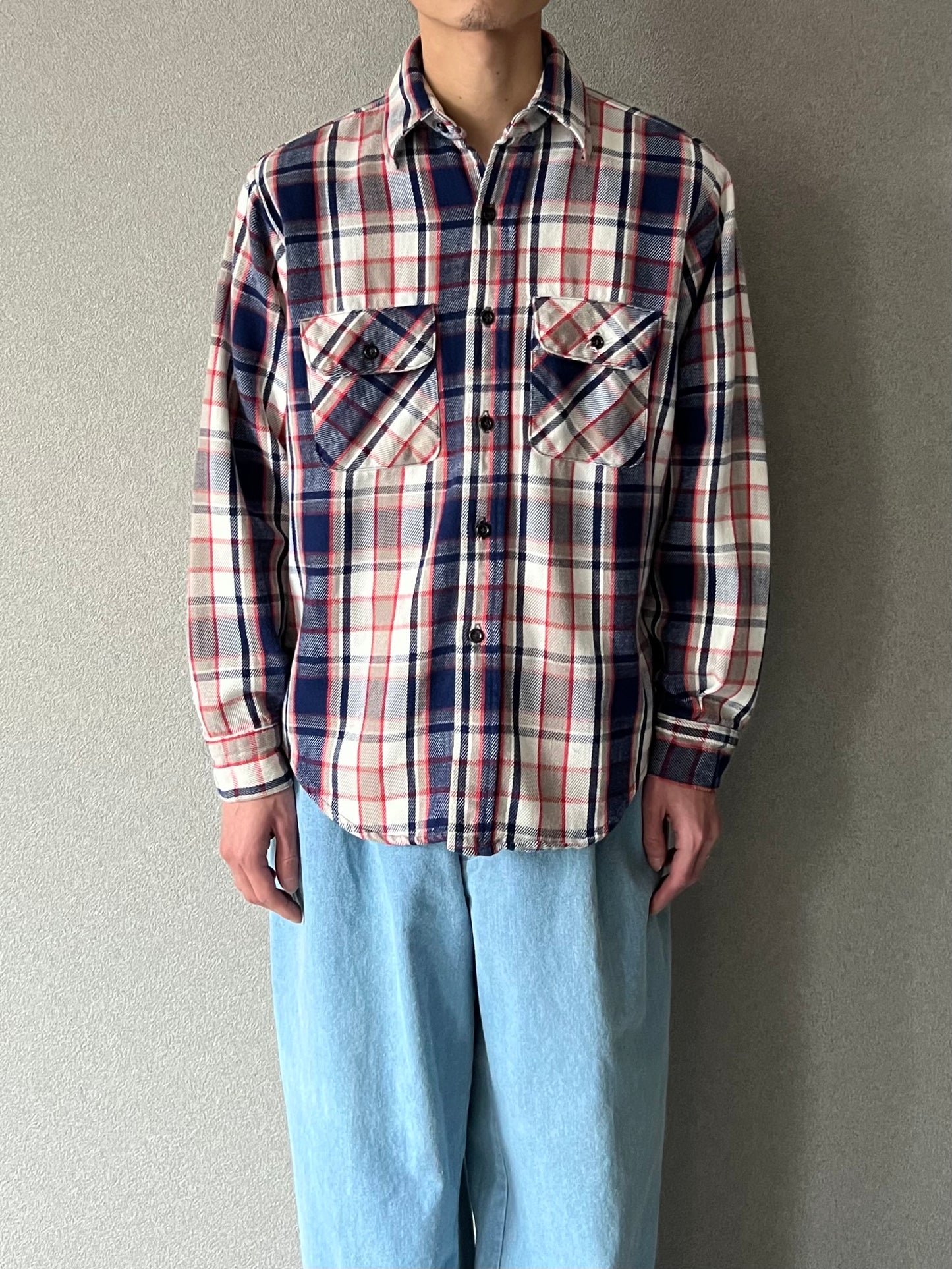 80's FIVE BROTHER flannel shirt "Made in USA"