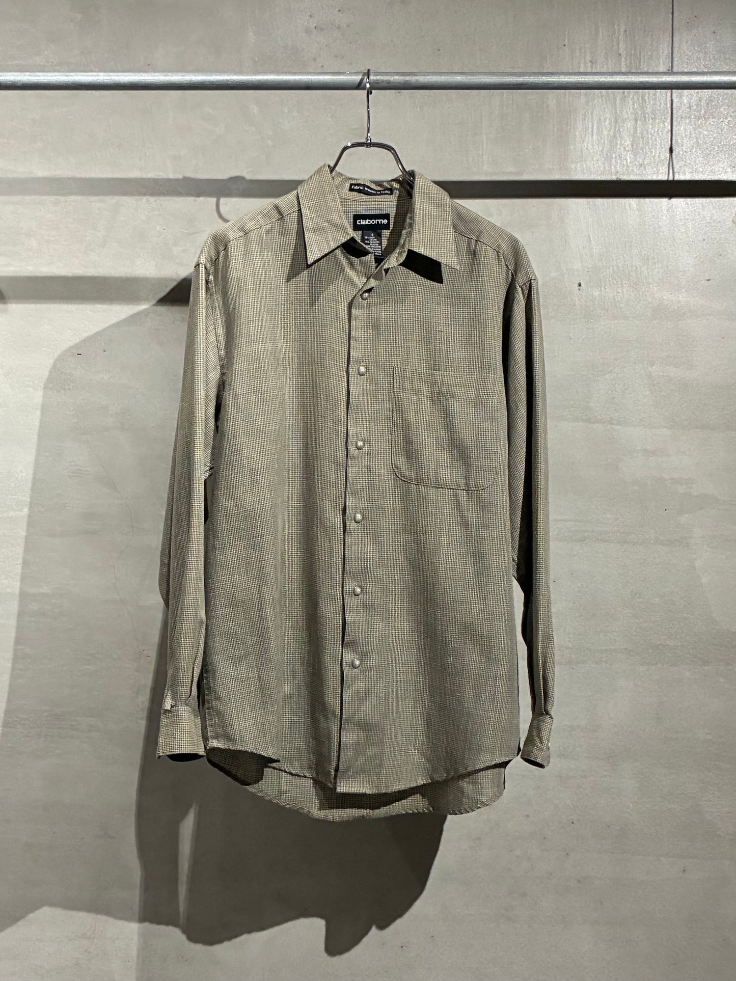 00's claiborne linen shirt