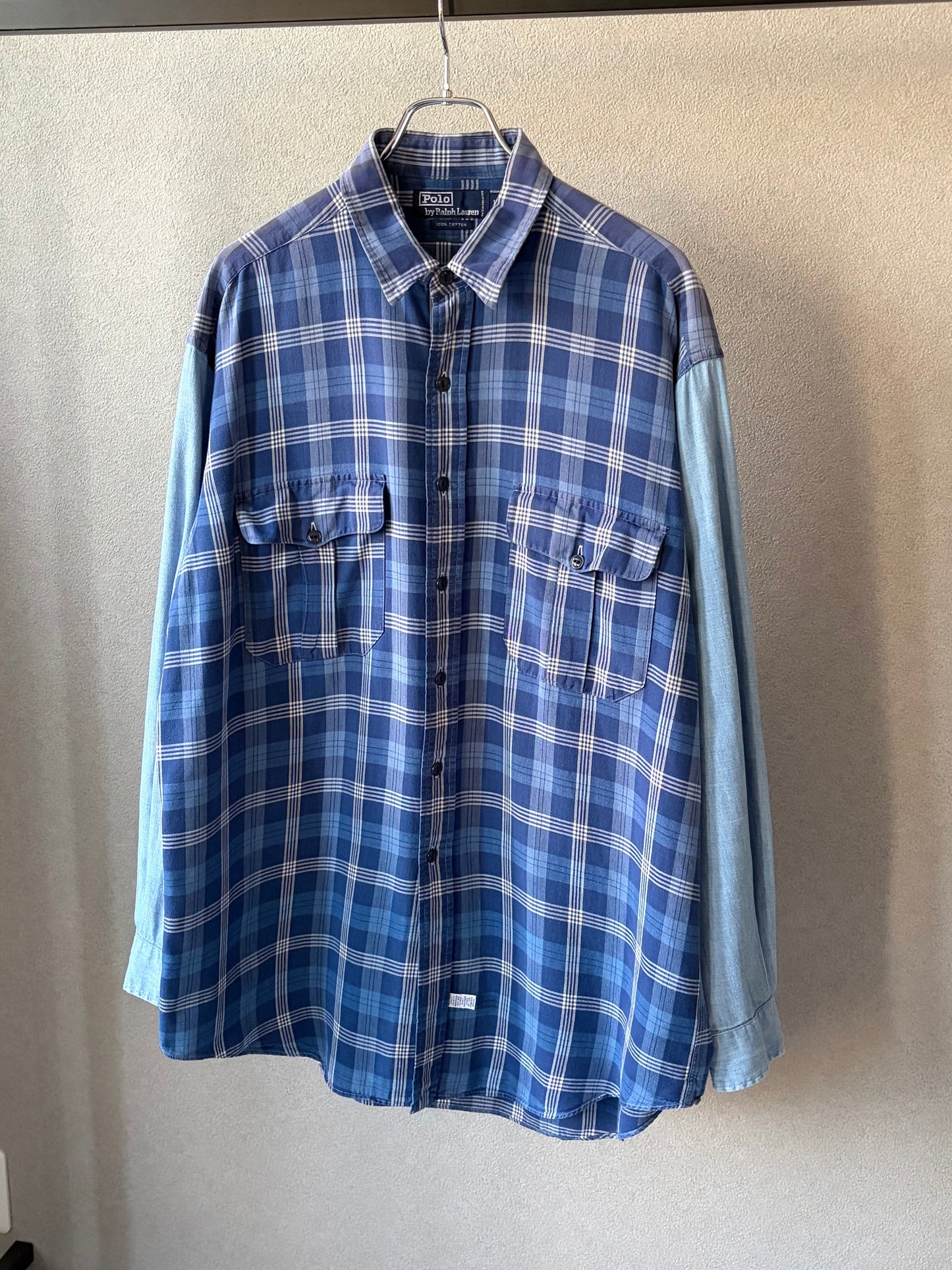80's〜 Polo Ralph Lauren chambray switching safari shirt