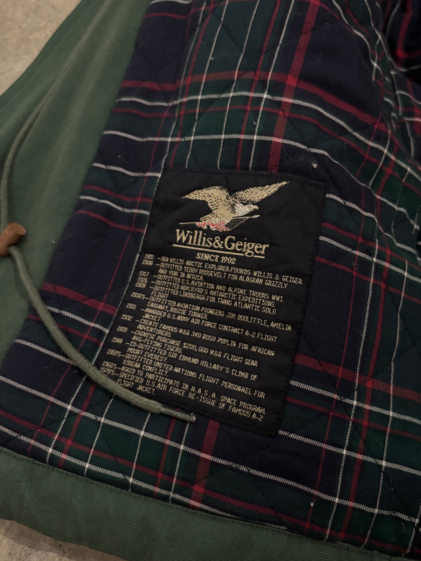90's Willis&Geiger hunting jacket