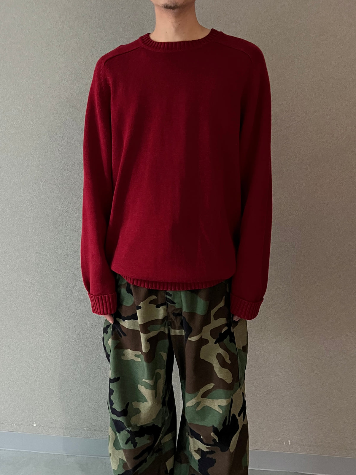 00's ST.JOHN'S BAY cotton knit sweater