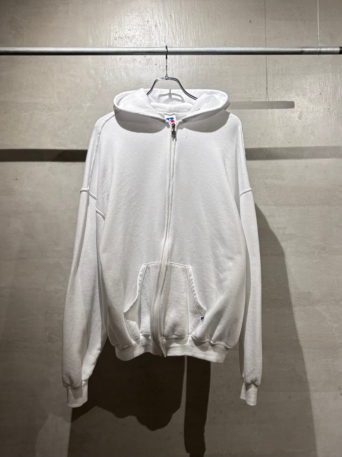 90's RUSSELL zip up sweat hoodie