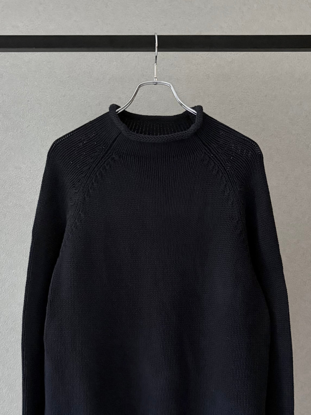 00's J.CREW roll neck cotton knit sweater