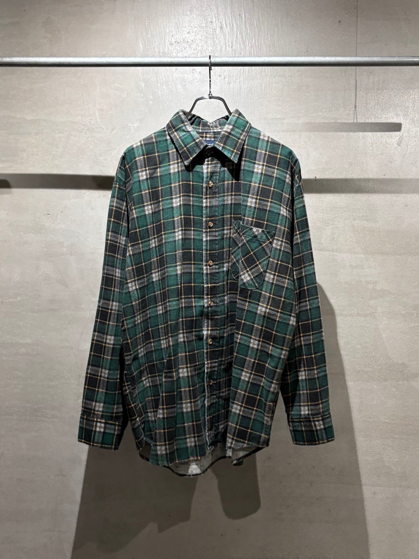 90's PURITAN printed flannel shirt