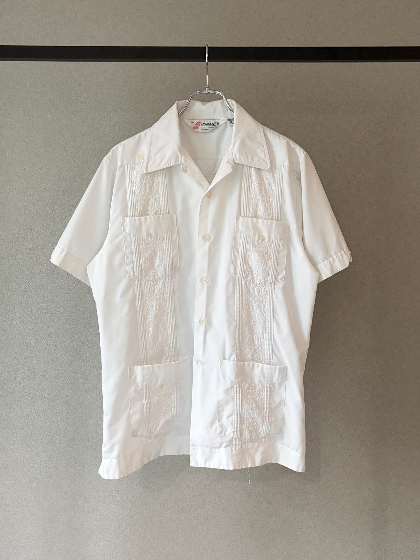80's ROMANI S/S guayabera shirt