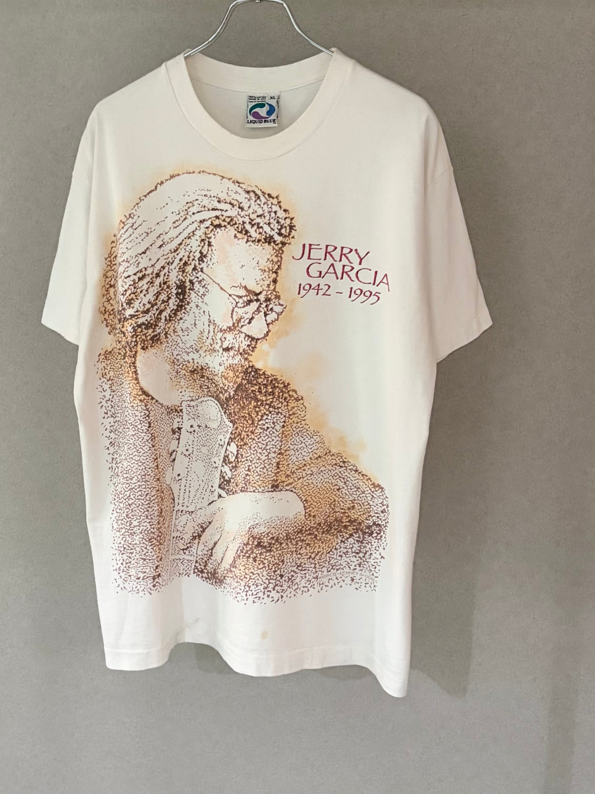 90's JERRY GARCIA x LIQUID BLUE t-shirt “Made in USA”